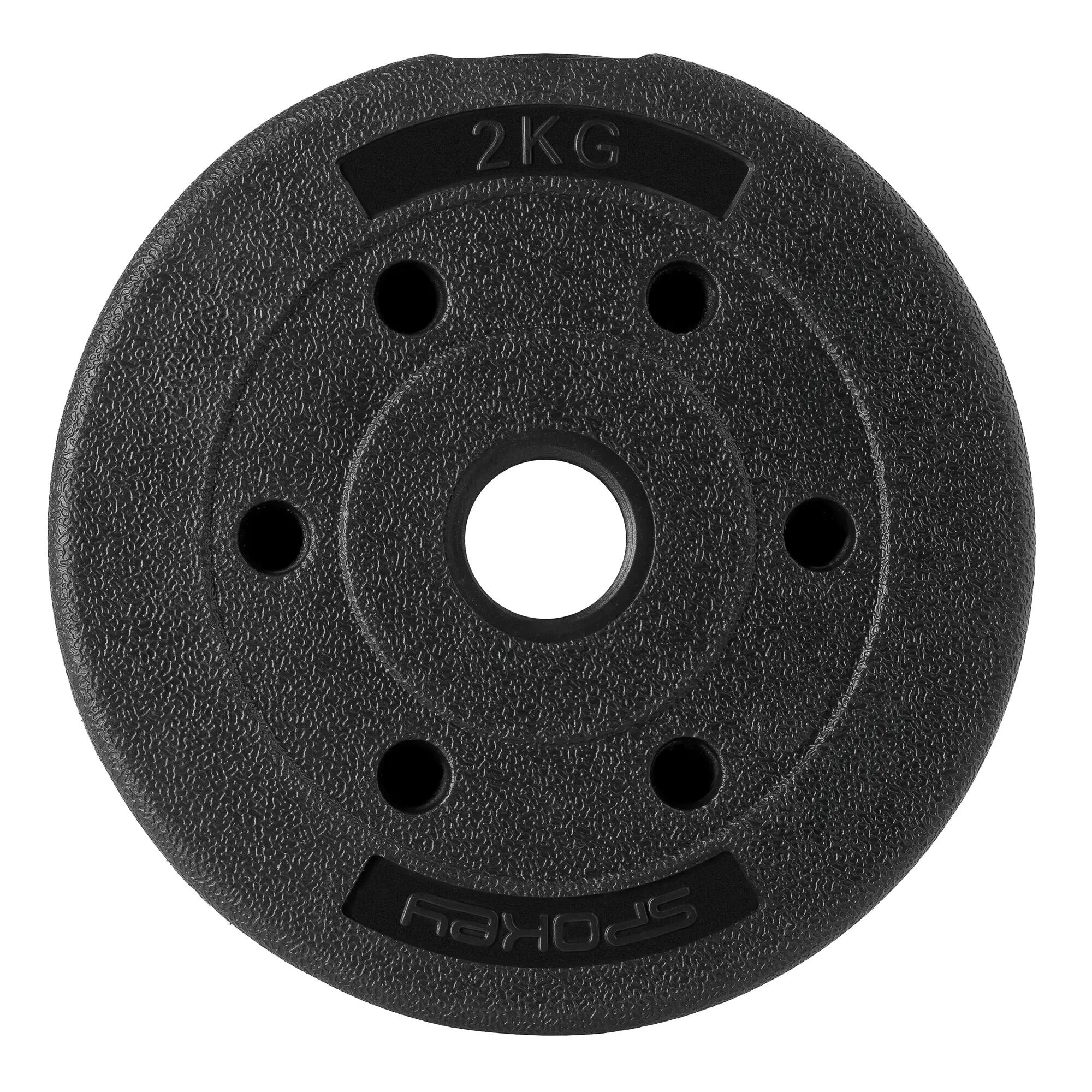 Zestaw 4w1 sztanga hantle kettlebell podpórki do pompek Spokey Pondus Set 20 kg 12/14