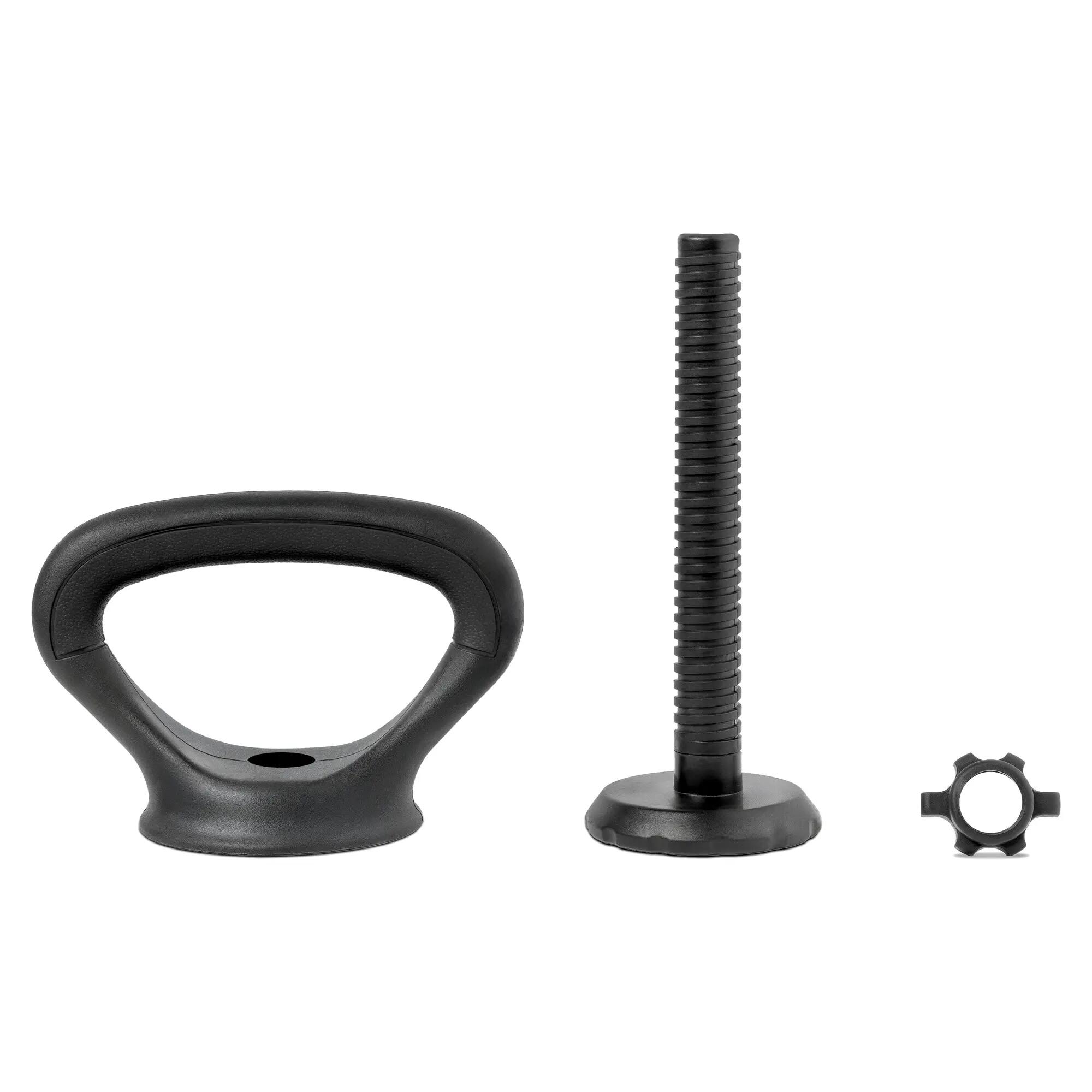 Zestaw 4w1 sztanga hantle kettlebell podpórki do pompek Spokey Pondus Set 20 kg 10/14