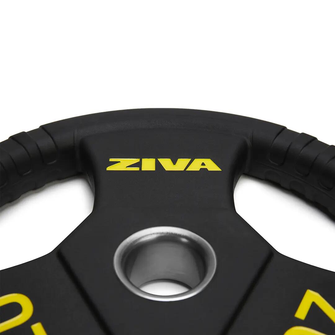 Disco de agarre - Fitness y training - 1 kg - ZIVA Performance RPU - Negro 2/3