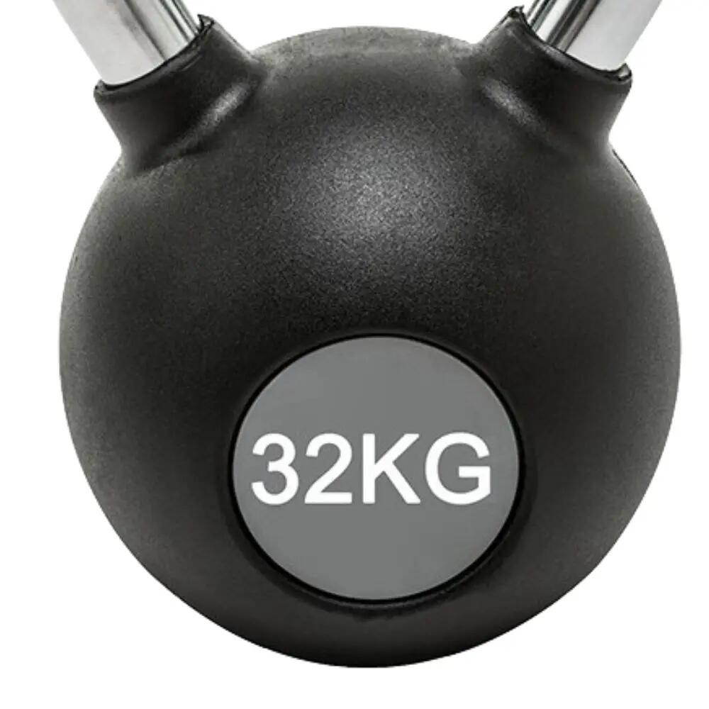 Kettlebell - Entrenamiento funcional - 32 kg - Acero inoxidable - Negra 3/3
