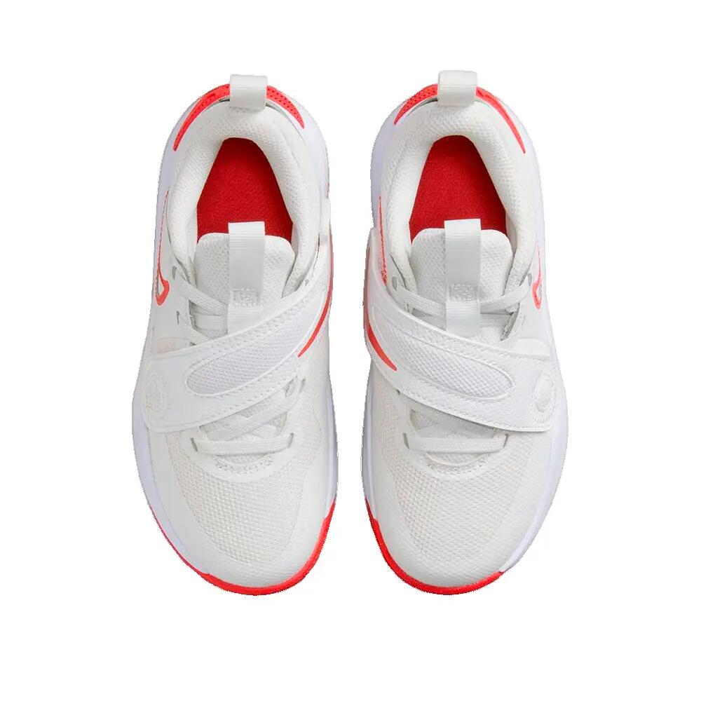 Chaussures Nike Team Hustle D Blanc/Rouge 3/3