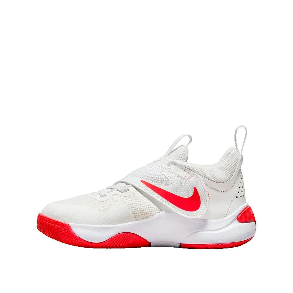 Chaussures Nike Team Hustle D Blanc/Rouge 2/3