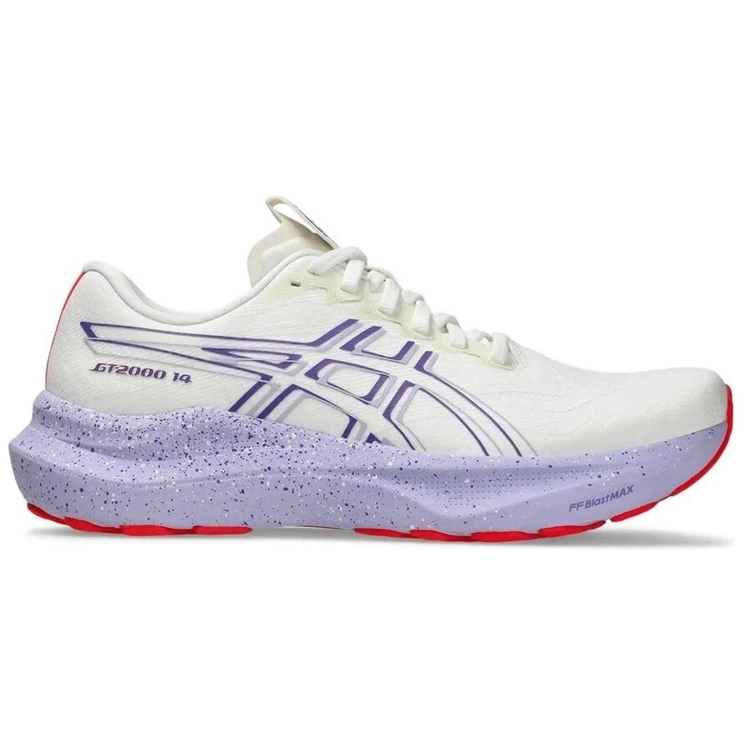 Tênis de corrida Asics modelo GT-2000 14 TOKYO "Cream/Edo Purple" para mulheres 4/5