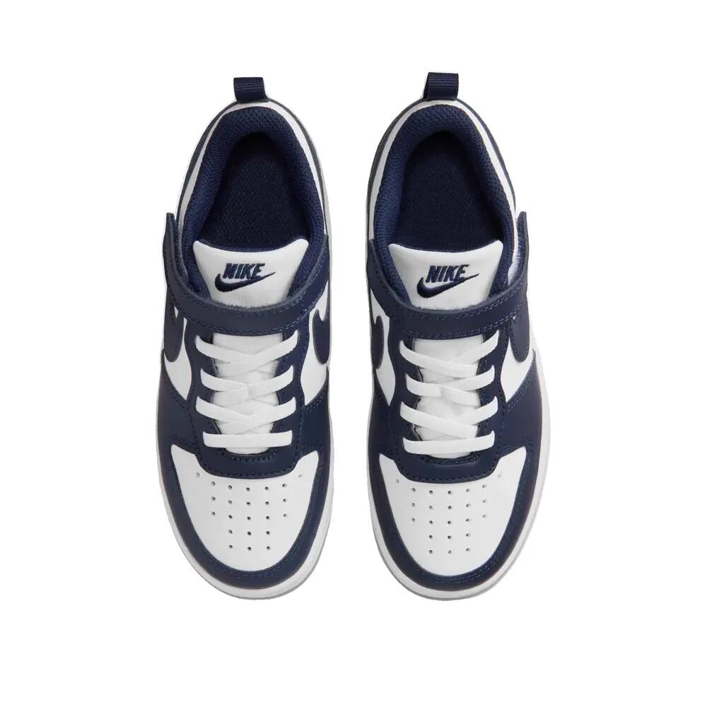 Chaussures Nike Court Borough Low Blanc/Navy 2/6
