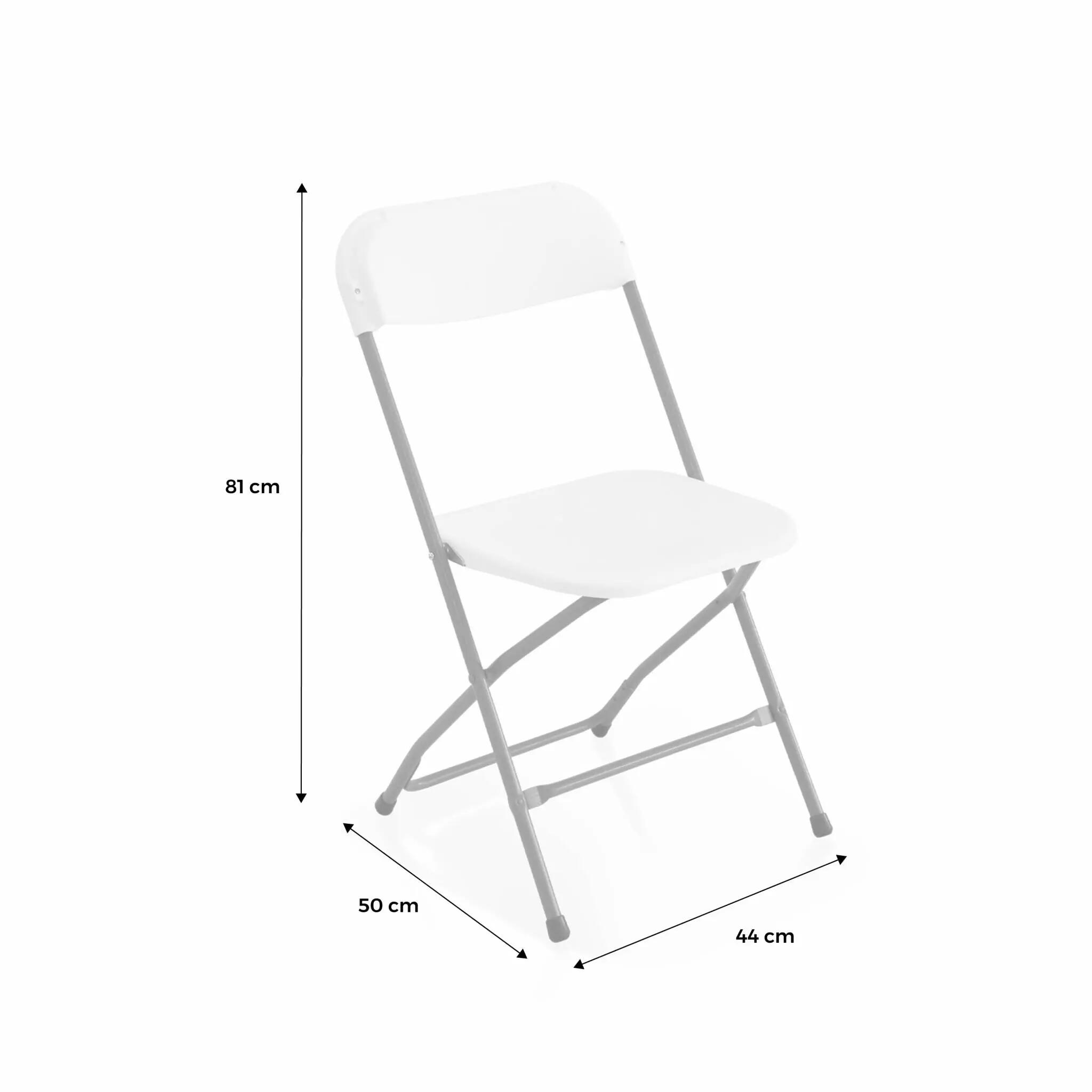 Chaises de réception pliantes gris foncé  | sweeek 7/8