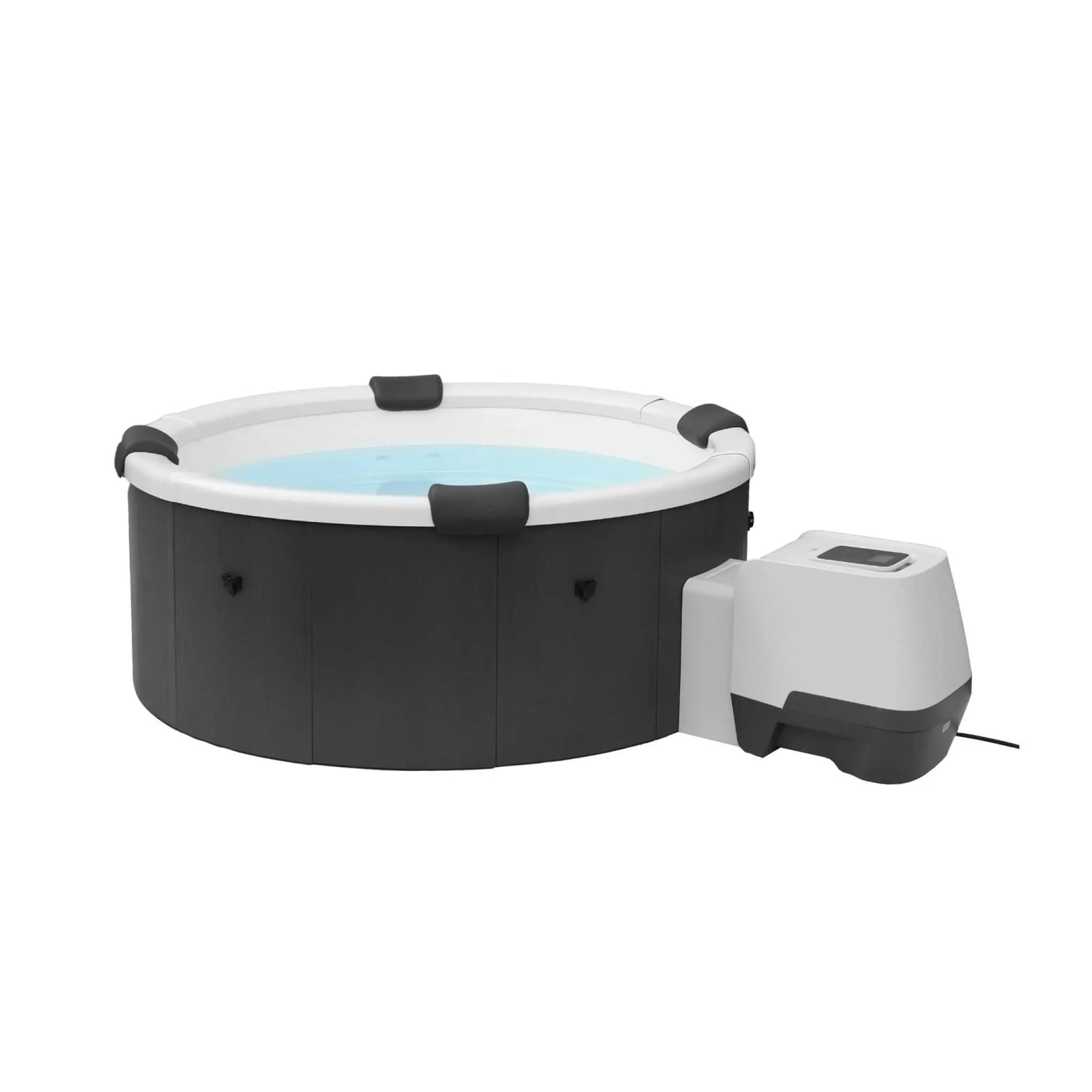 Spa rigide 6 places 180cm rond 4 coussins anthracite | sweeek 7/8