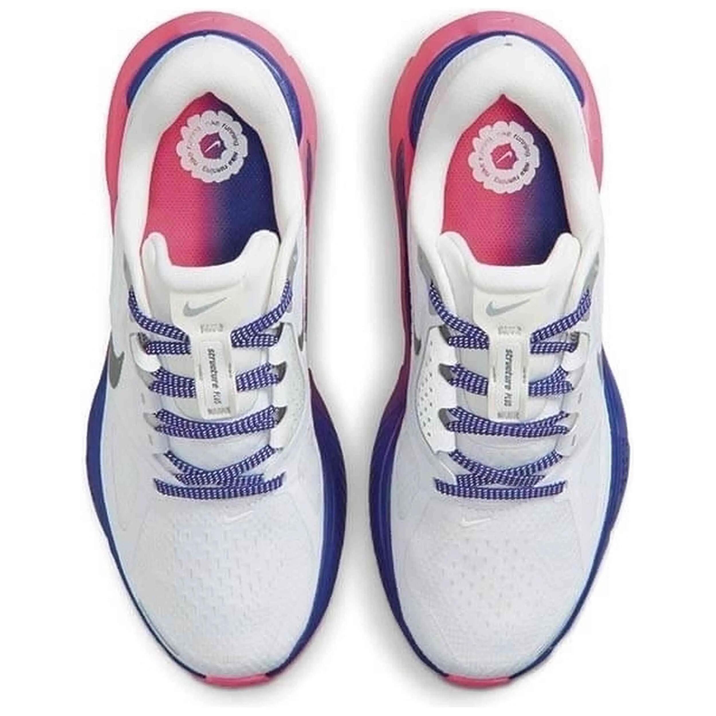 Nike Structure Plus SE Scarpe da Running Donna - Bianco Blu Rosa 3/5