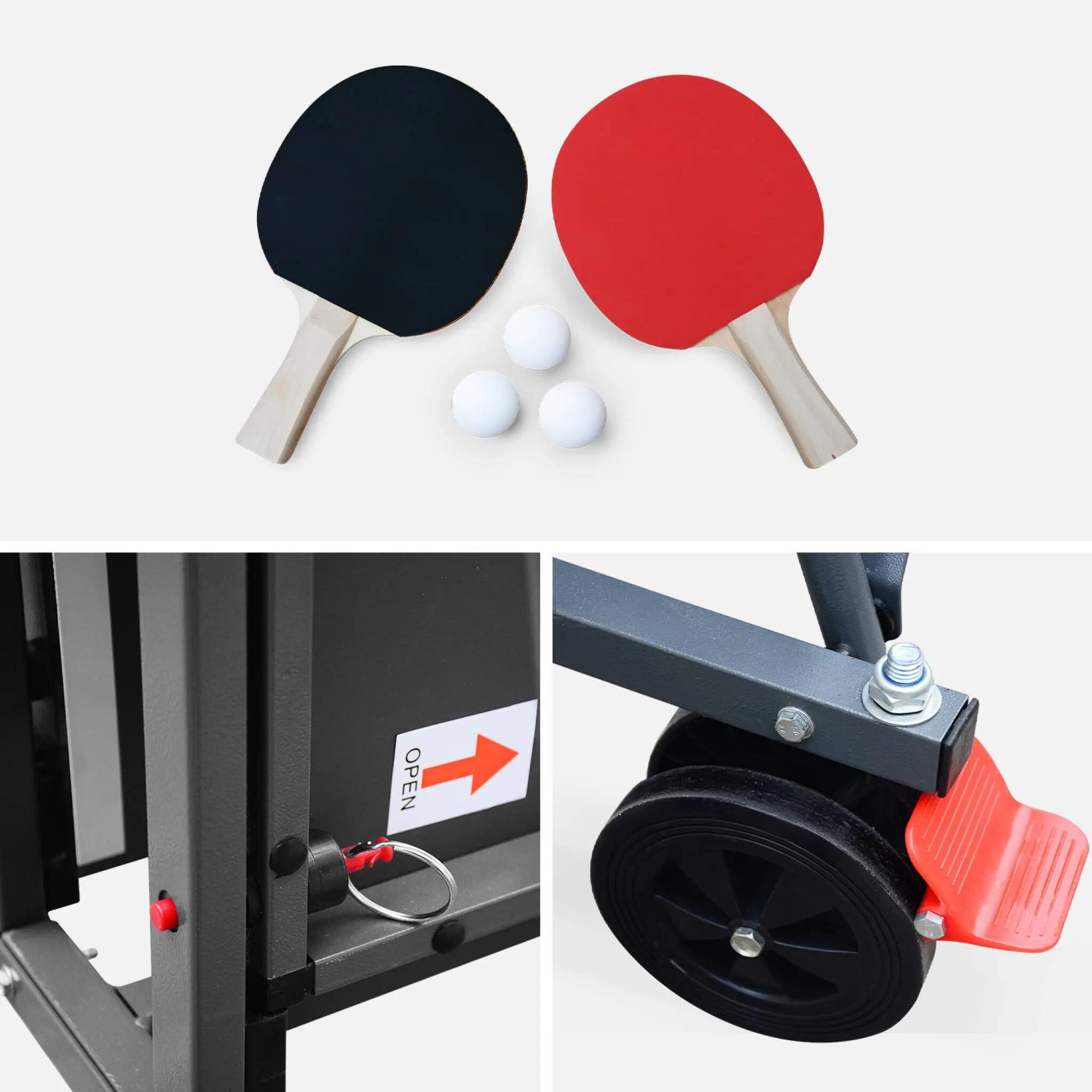 Table de ping pong INDOOR pliable gris| sweeek 6/6