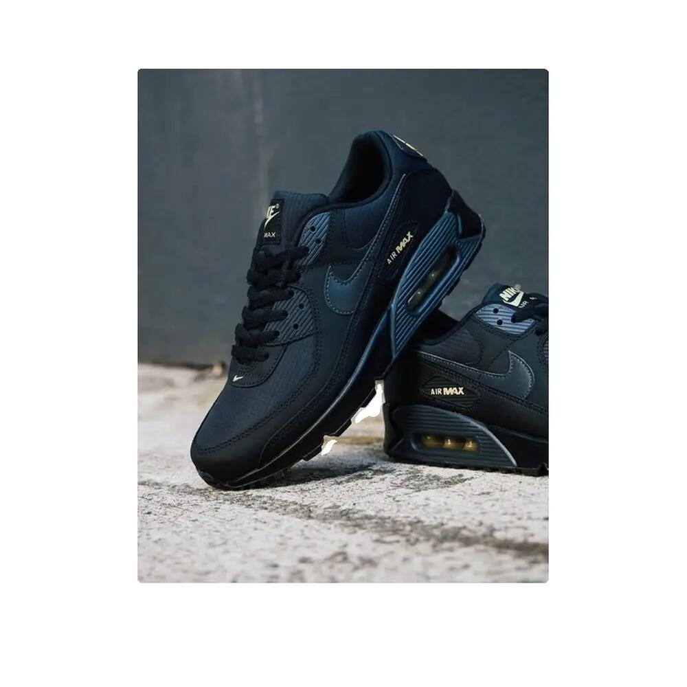 Nike Air Max 90 Batman Zwart/Antraciet/Goud Buff 2/7