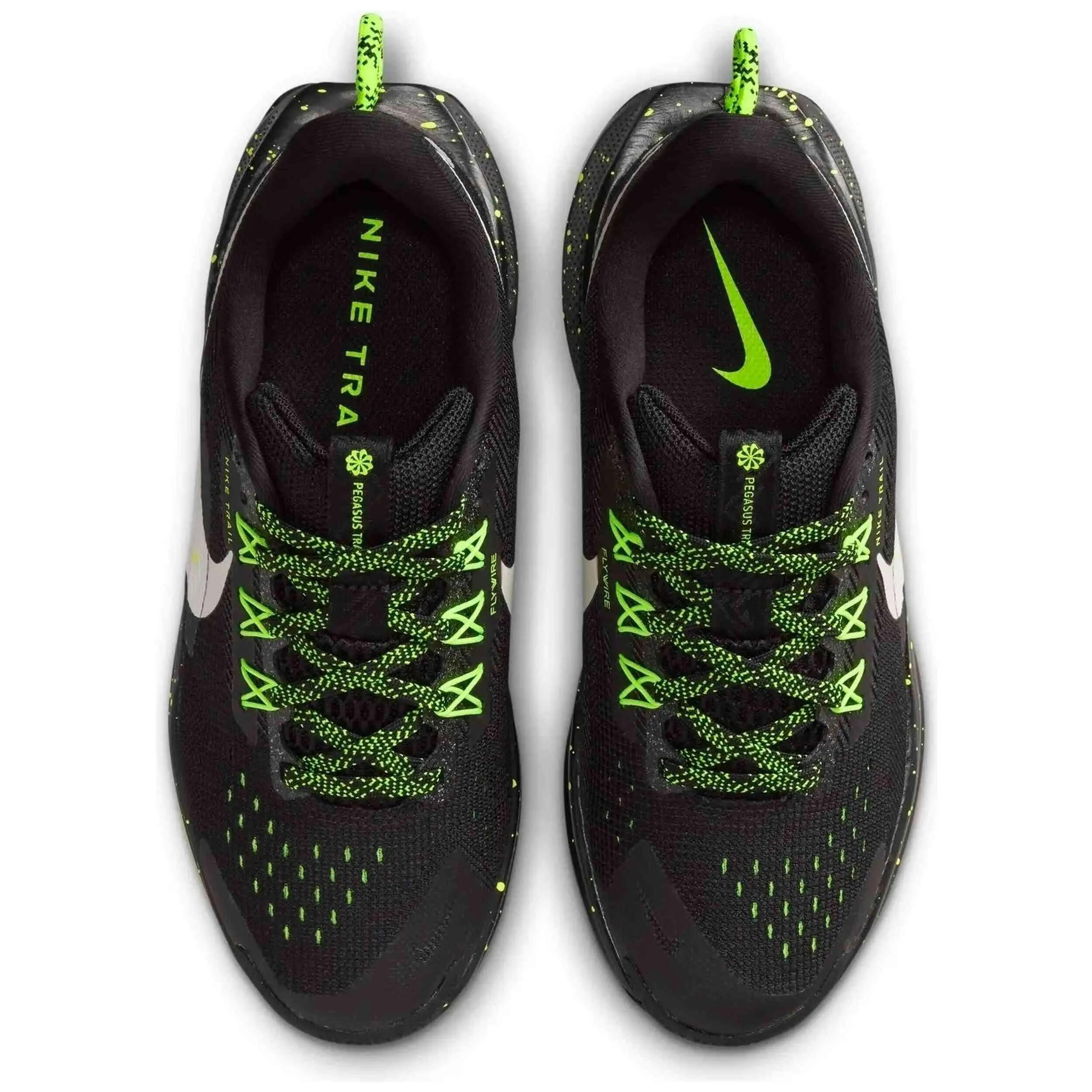 Nike Pegasus Trail 5 Scarpe Trail Bambino Nero/Verde 5/5