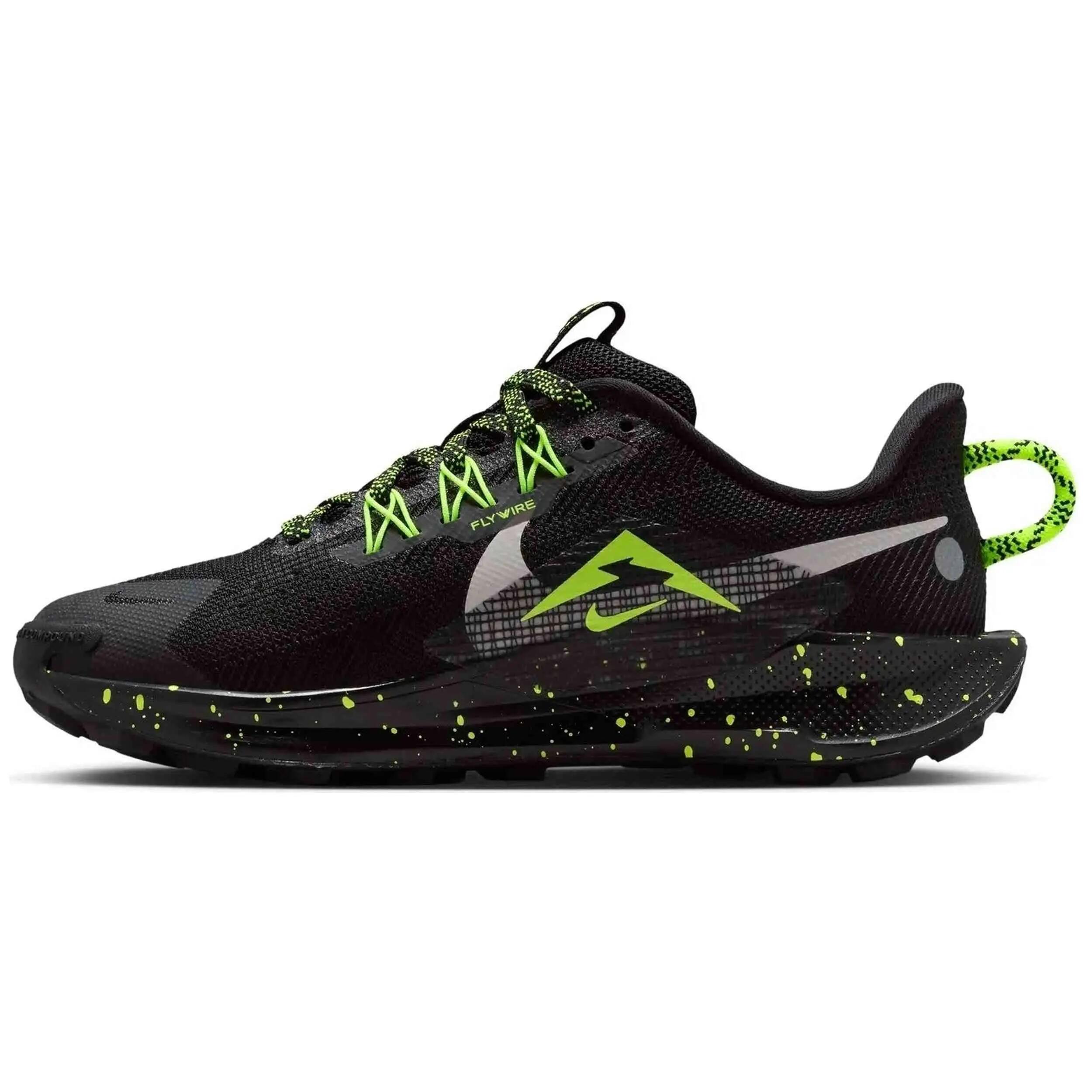 Nike Pegasus Trail 5 Scarpe Trail Bambino Nero/Verde 2/5