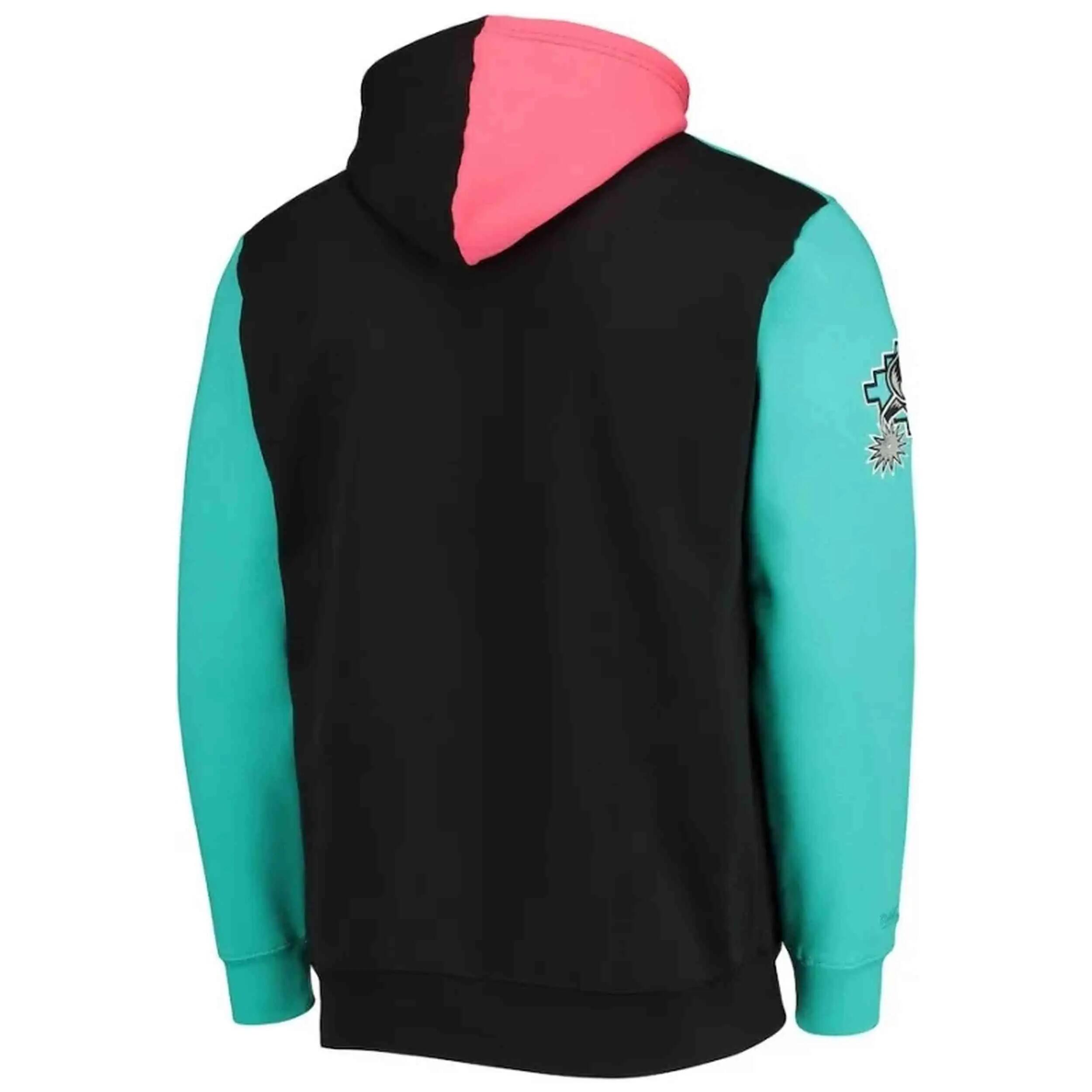 Sweater Mitchell & Ness model FPHD1180-SASYYPPPTEAL voor unisex 2/3