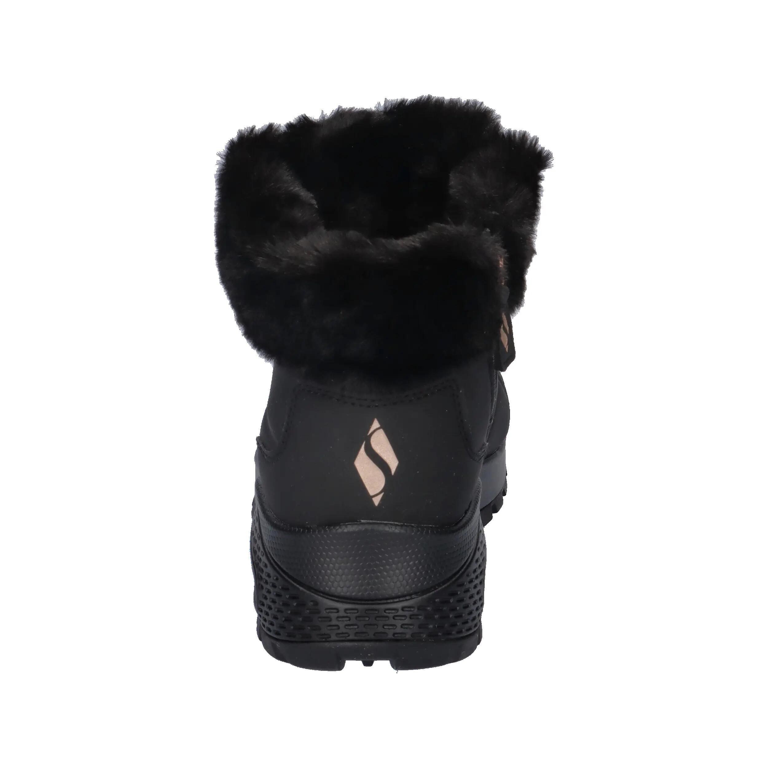 Platte Enkellaarzen Dames Skechers Uno Rugged-arctic Avenue Zwart 12/14