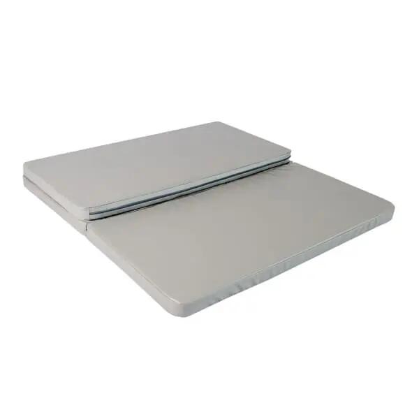 Tapis de gymnastique fitness pliable 3 sections 150x100x8cm Gamma Gris 3/5
