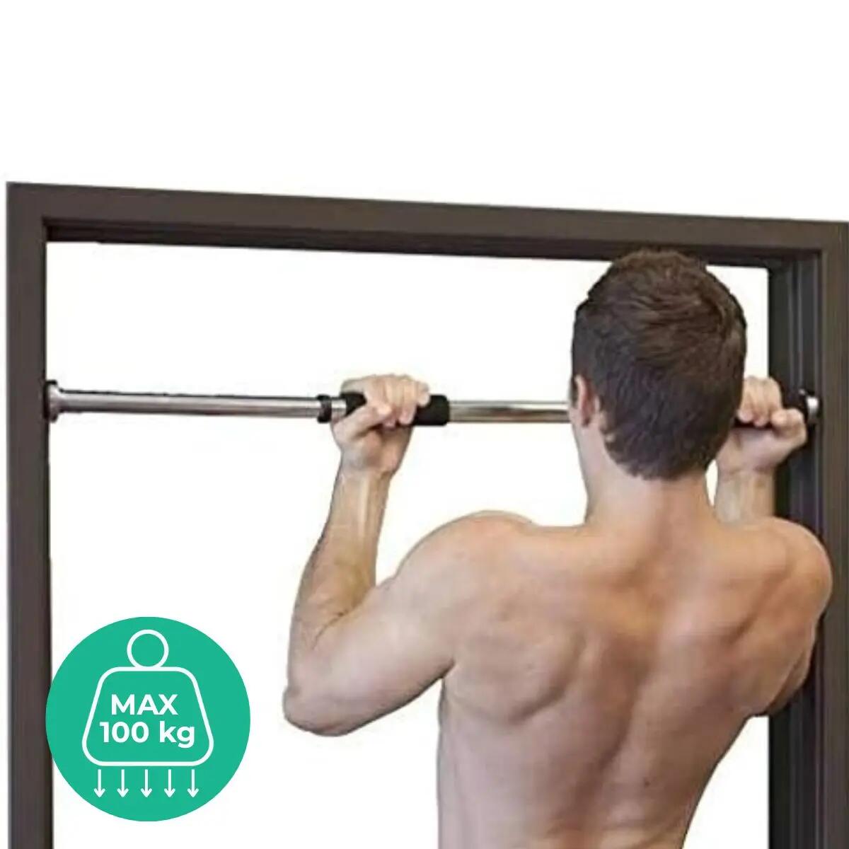 Ajtóra Szerelhető Húzódzkodó Rúd Állítható 130 cm 4/7