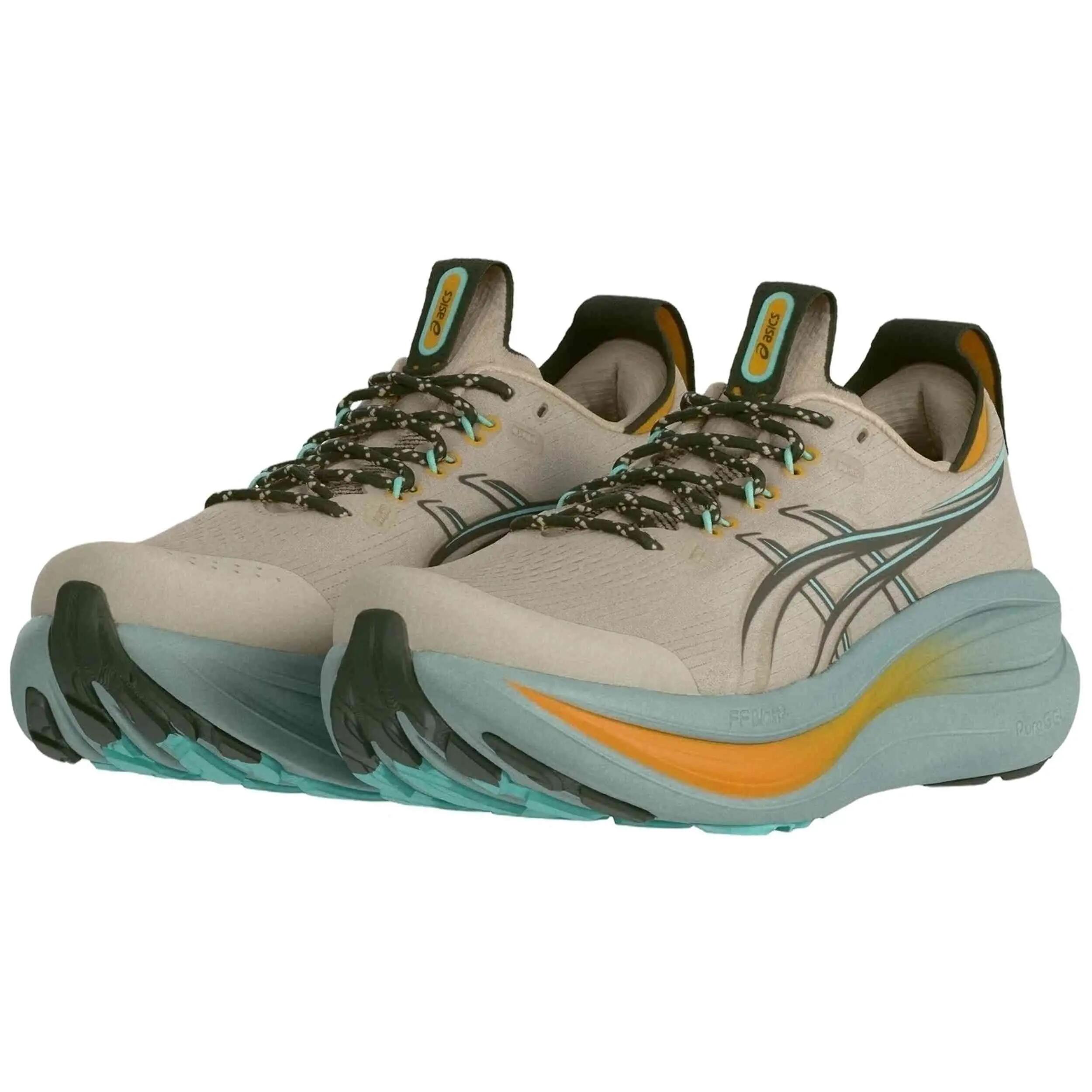 Chaussures - running - homme - GEL NIMBUS 28 TR - beige, bleu ciel 4/5
