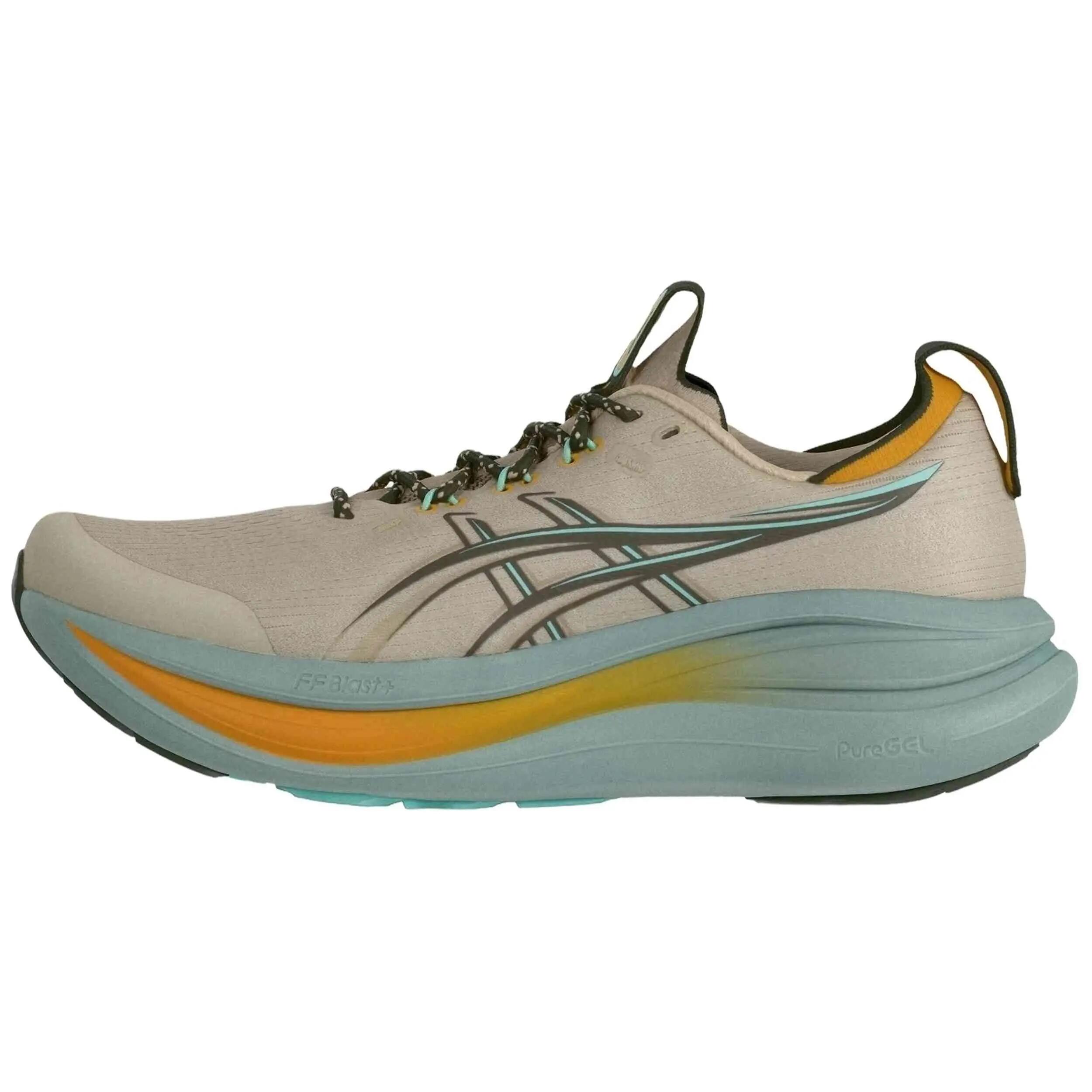 Chaussures - running - homme - GEL NIMBUS 28 TR - beige, bleu ciel 3/5