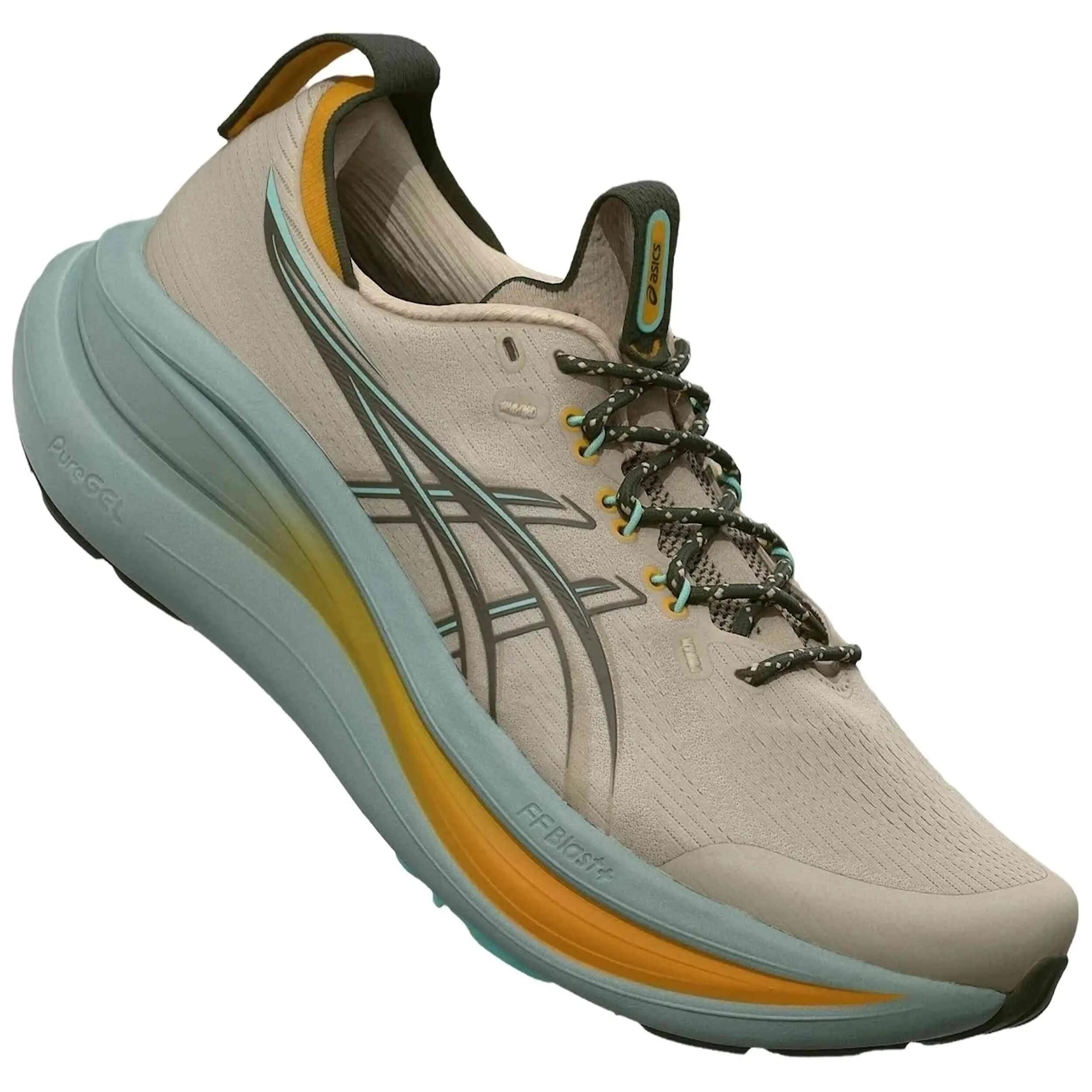 Chaussures - running - homme - GEL NIMBUS 28 TR - beige, bleu ciel 2/5