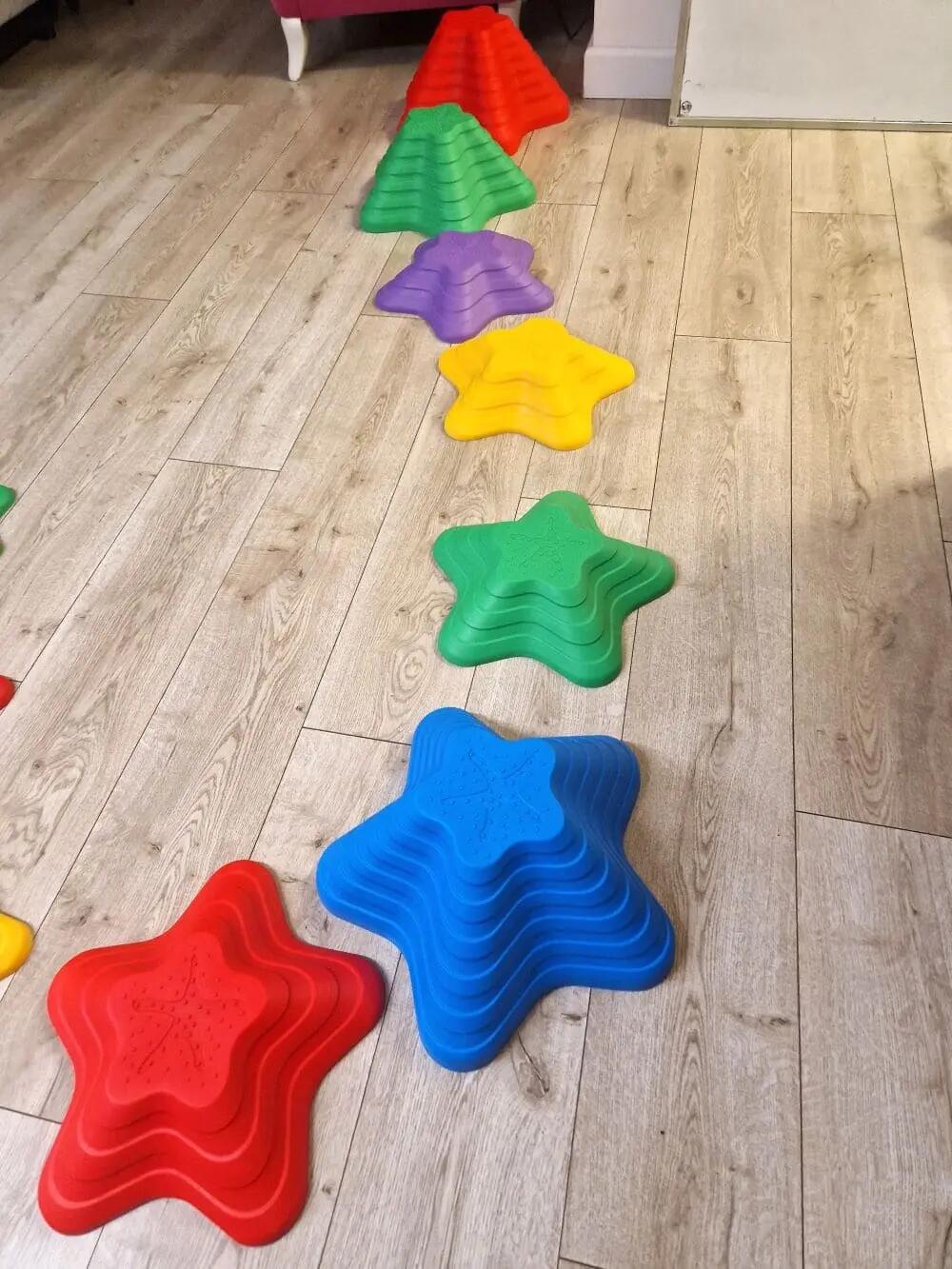 Pietre sensoriali da equilibrio tipo fiume Starfish set da 11 6/7