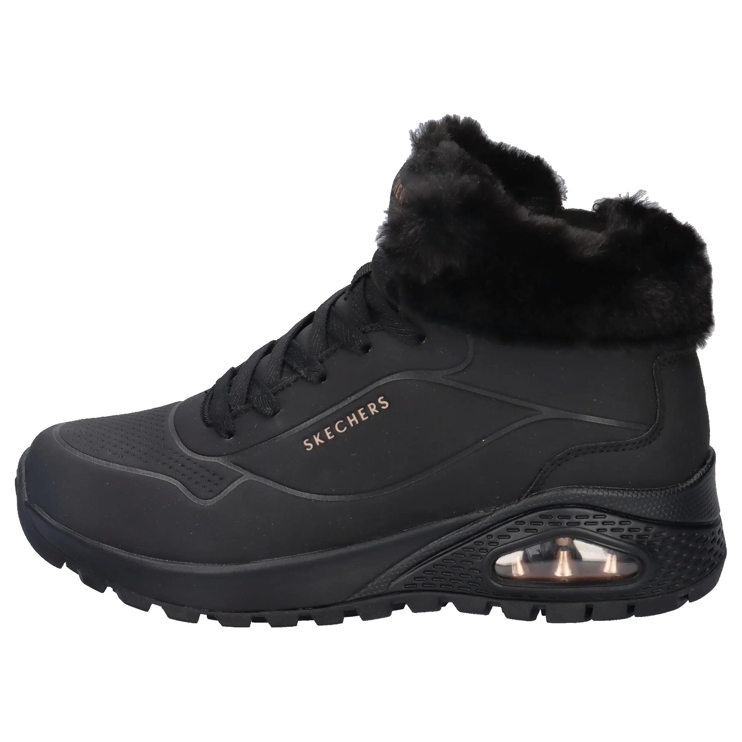 Botines Planos Mujer Skechers Uno Rugged-arctic Avenue Negro 9/14