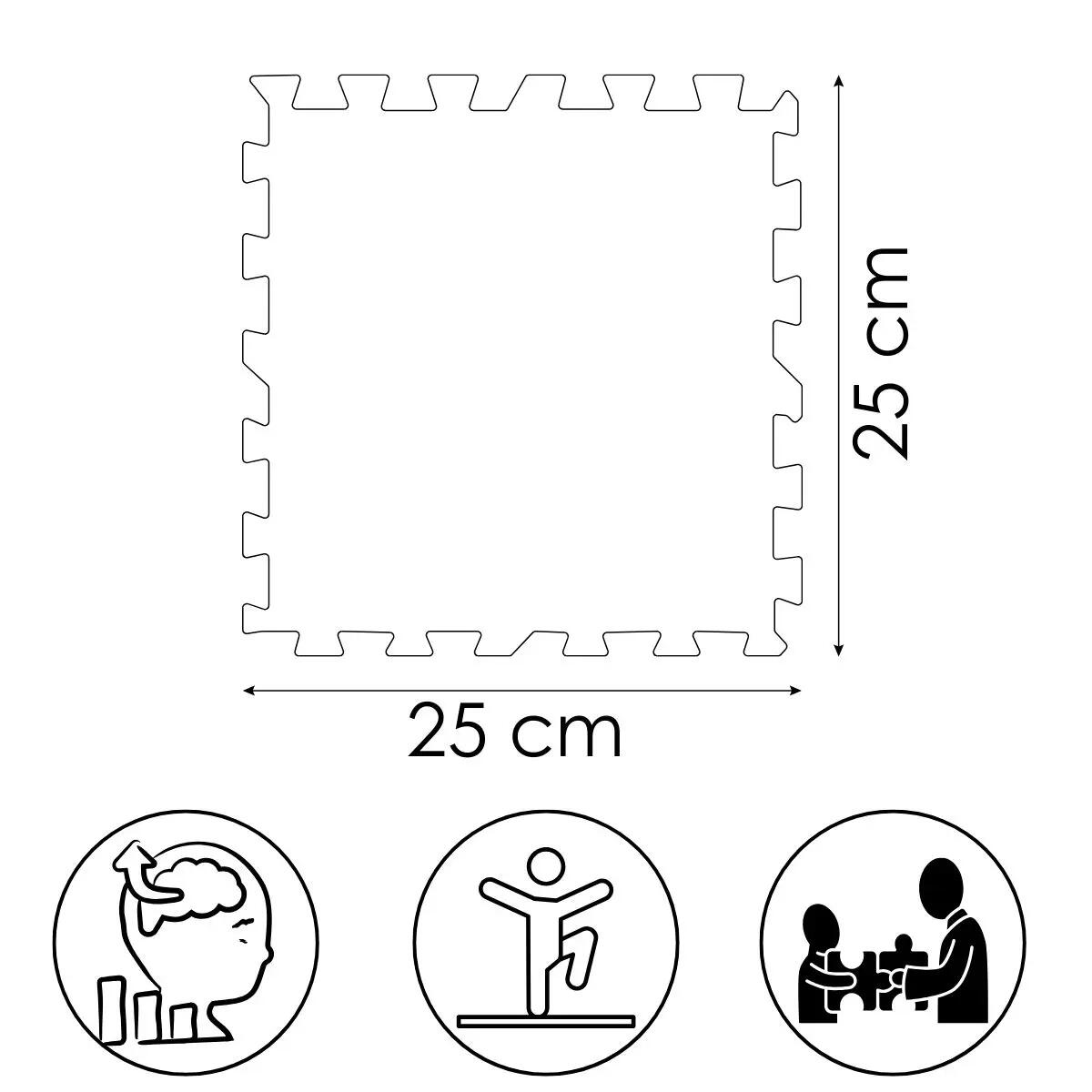 Szenzoros puzzle szőnyeg gyerekeknek 10 részes Morning Miracle 3/7