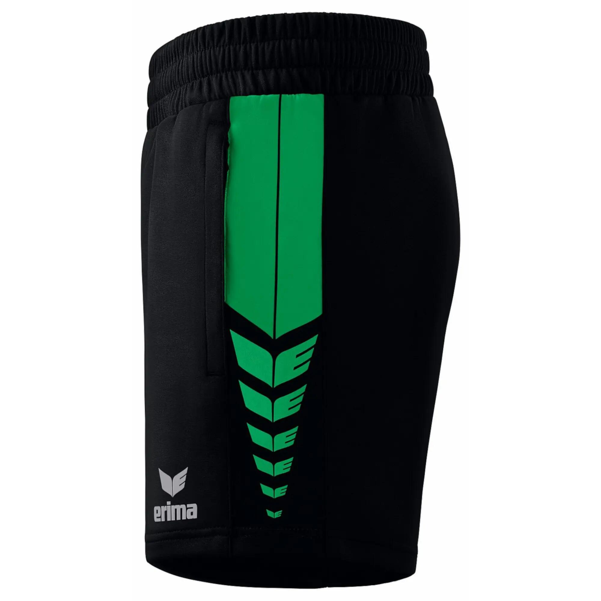 Erima Six Wings Workershort noir/émeraude 8/8