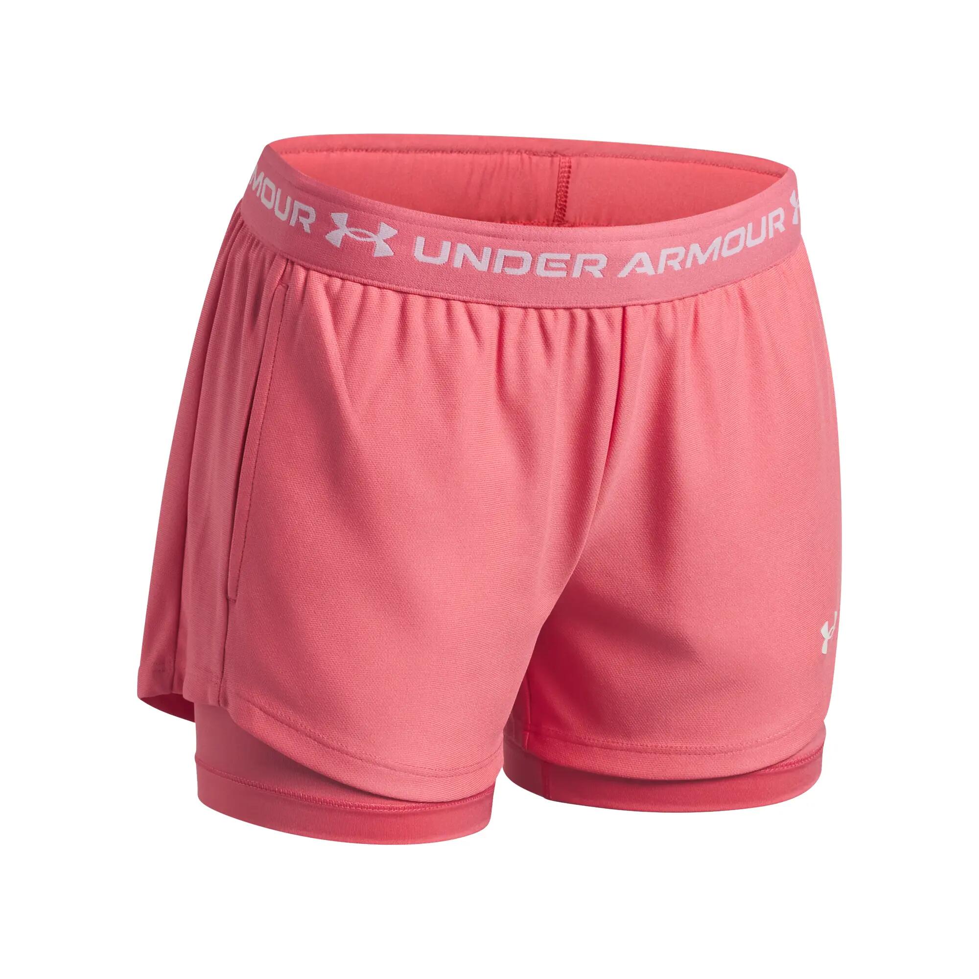 Pantalones cortos mujer Under Armour UA Tech Play Up 2n1 4/4