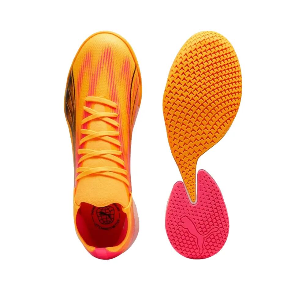 ULTRA MATCH IT voetbalschoenen PUMA Sun Stream Black Sunset Glow Orange Pink 8/10