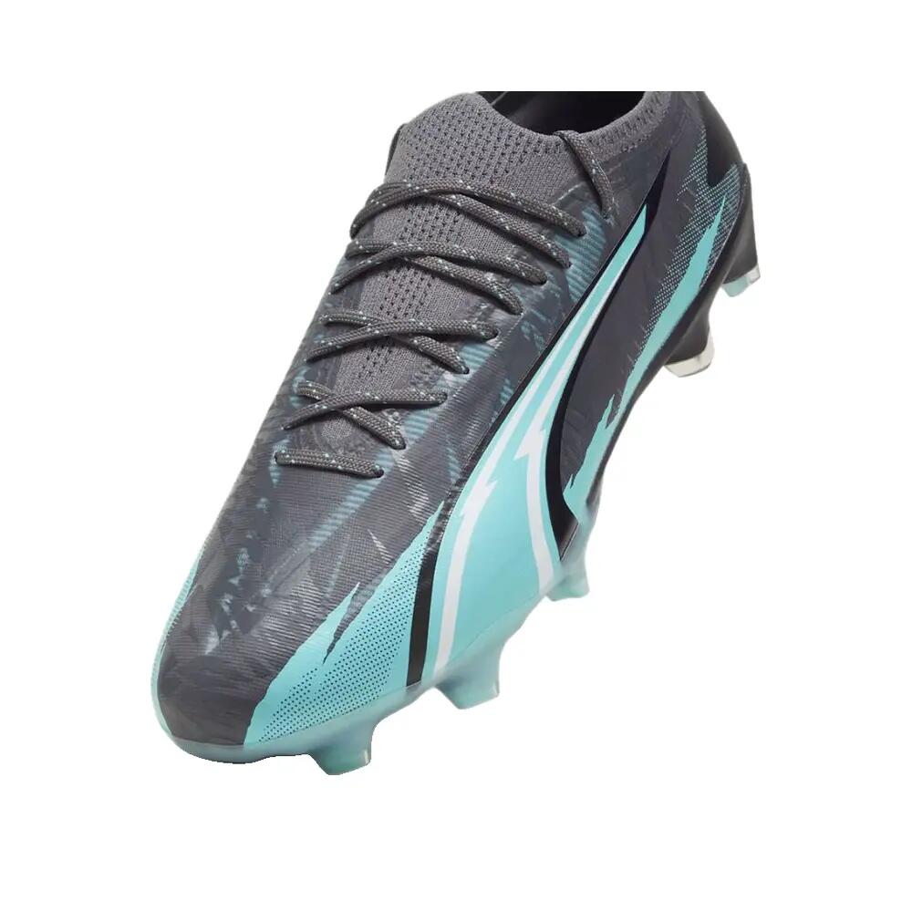 Zapatos de fútbol PUMA Ultra Ultimate Rush FG/AG Gris/Blanco 6/10