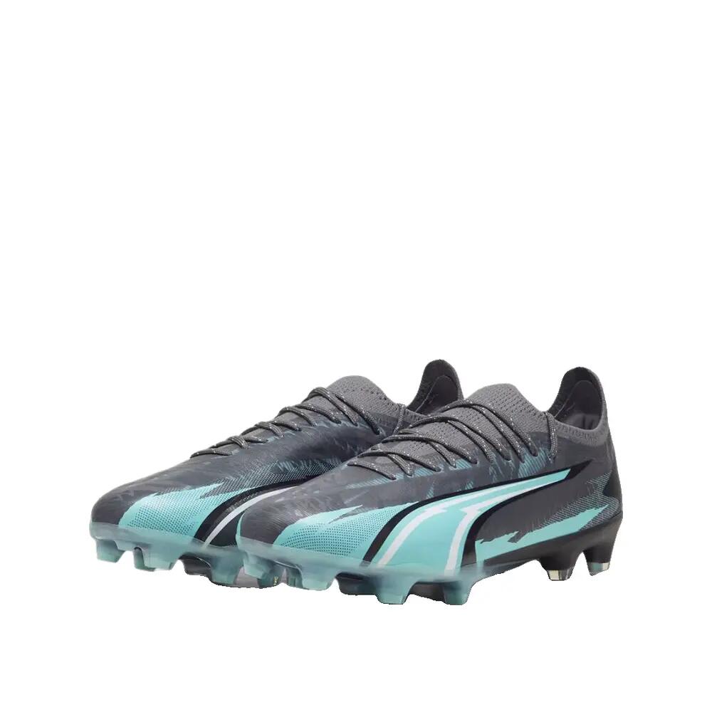Zapatos de fútbol PUMA Ultra Ultimate Rush FG/AG Gris/Blanco 10/10