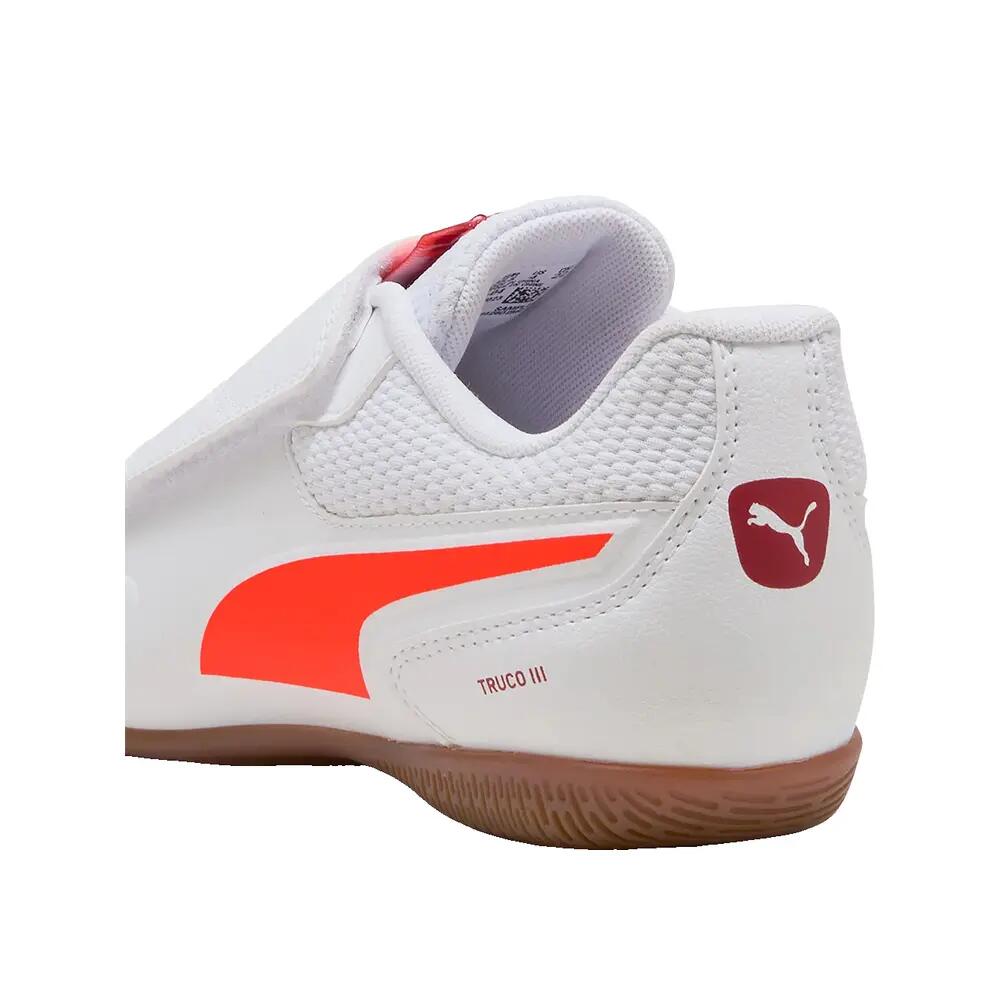 Zapatillas Futbol Sala Niño Puma TRUCO III V Blanco 6/6