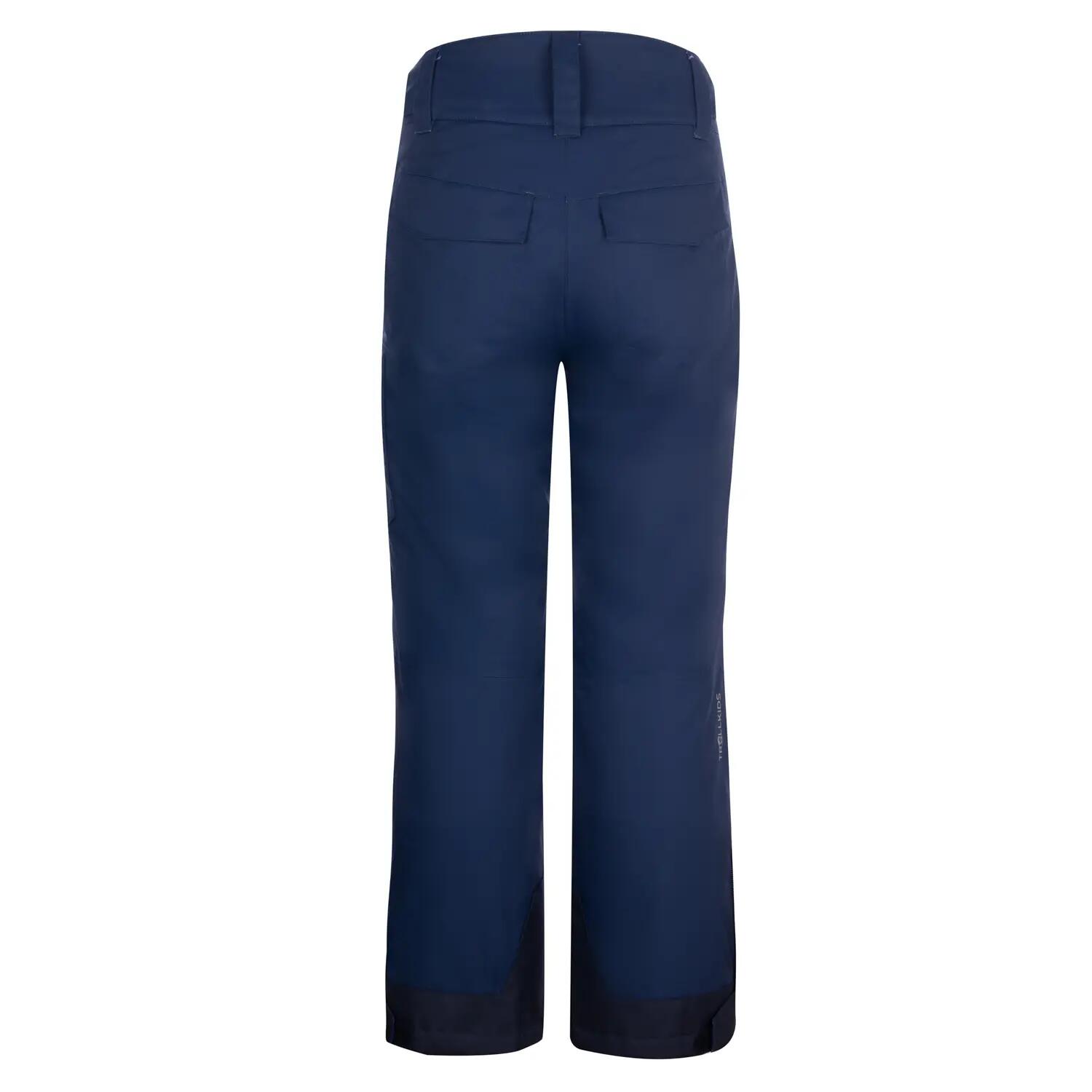 Kinder-Skihose Hallingdal dunkelblau/bronze wasserdicht atmungsaktiv 2/3