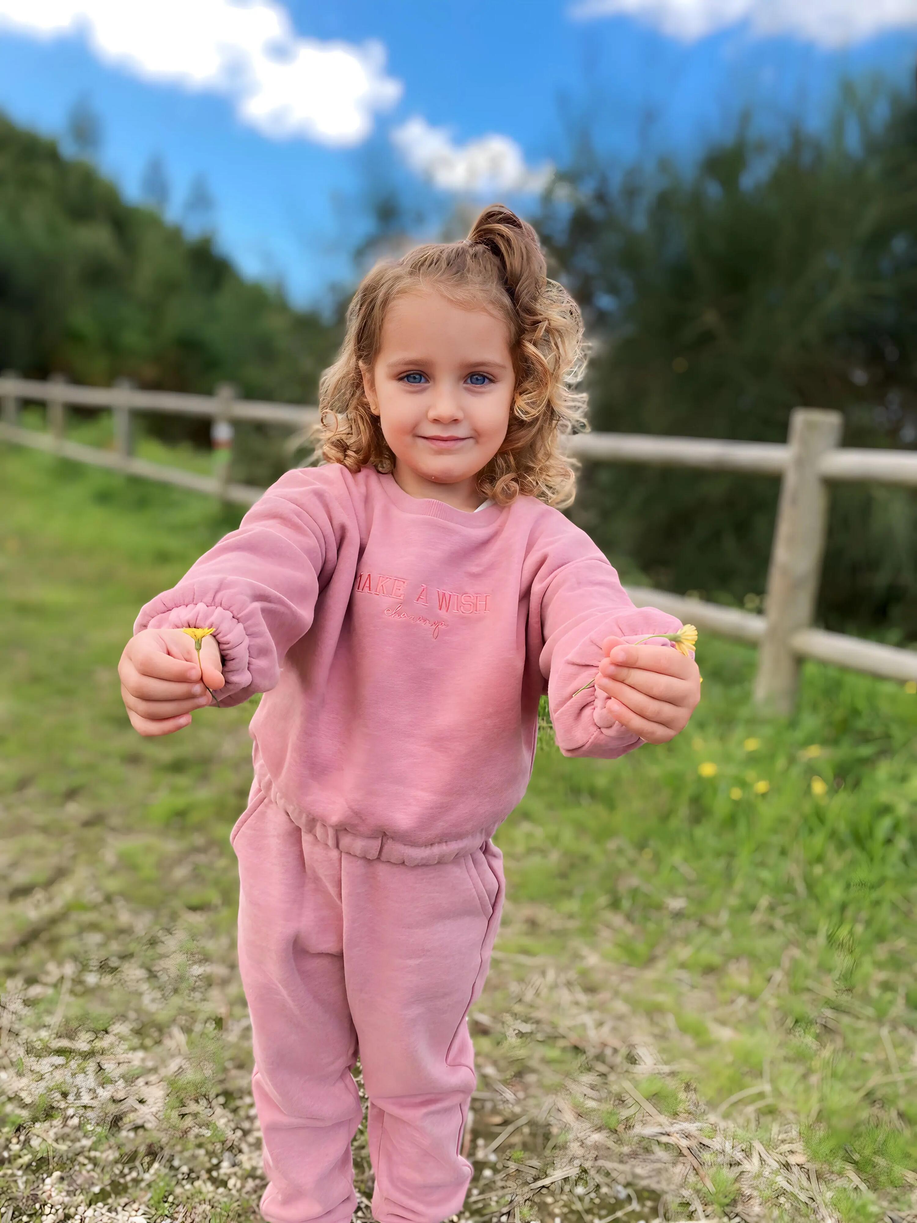 Moletom rosa infantil Wish | Sem 5/5