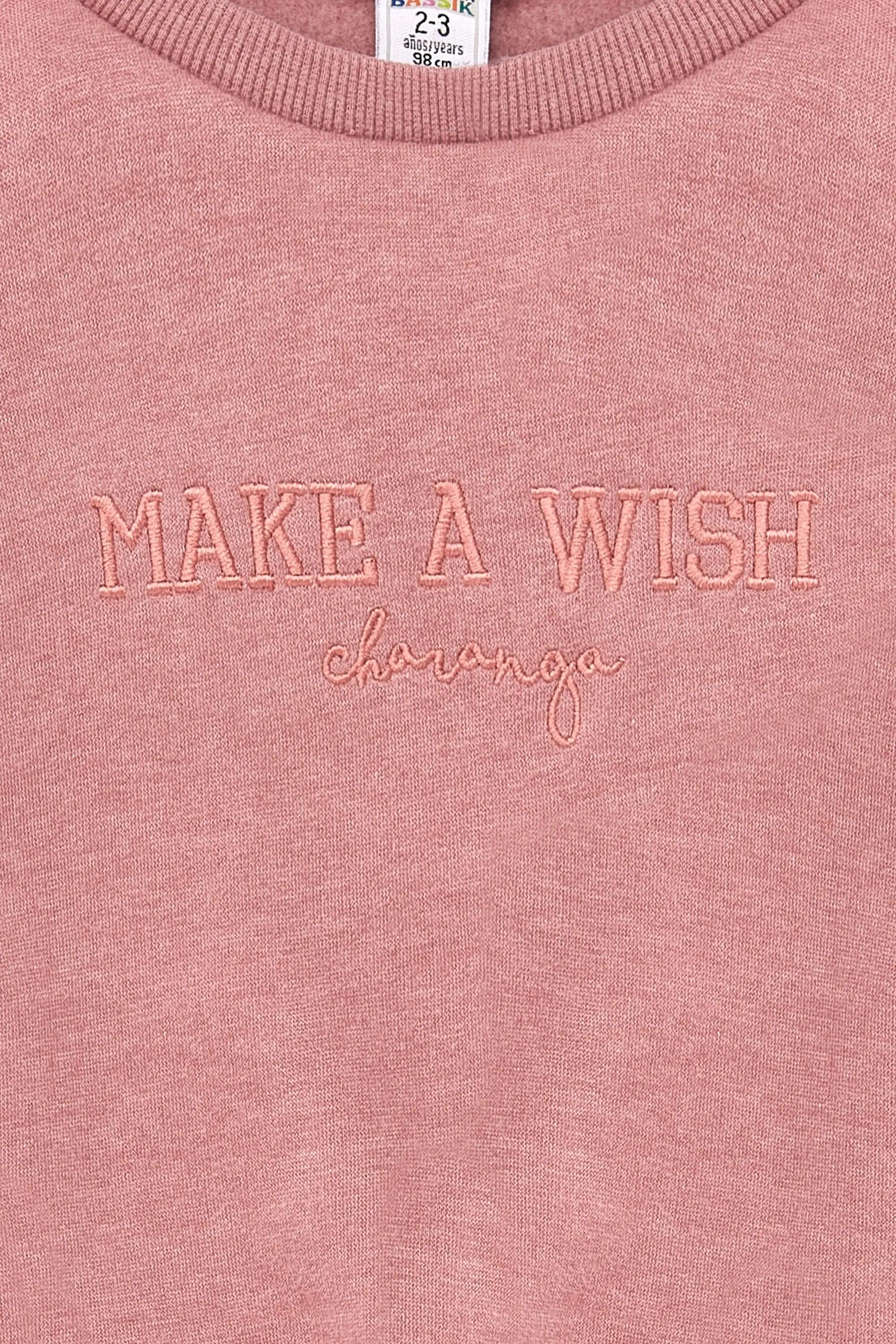 Moletom rosa infantil Wish | Sem 4/5