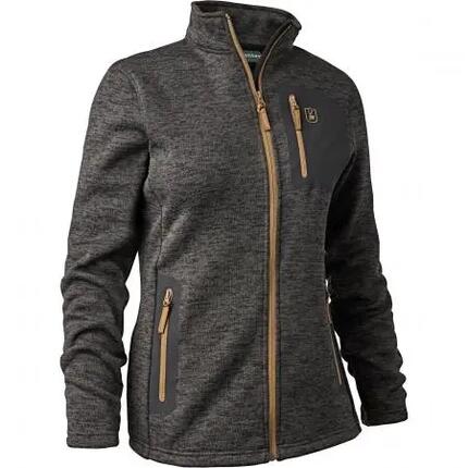 Damen - Strickjacke - meliert - Lady Sarek - Dark Grey Melange