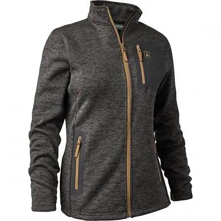 Damen - Strickjacke - meliert - Lady Sarek - Dark Grey Melange