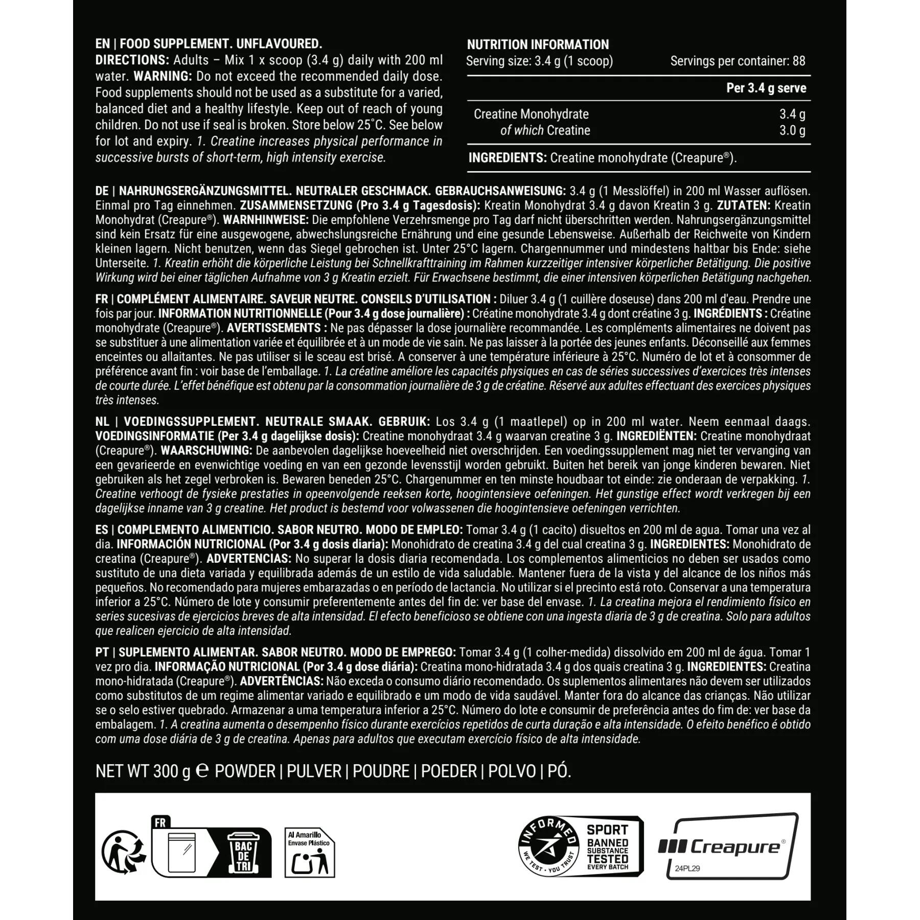 Pillar Performance Creatine Monohydrate - 300 g 5/6