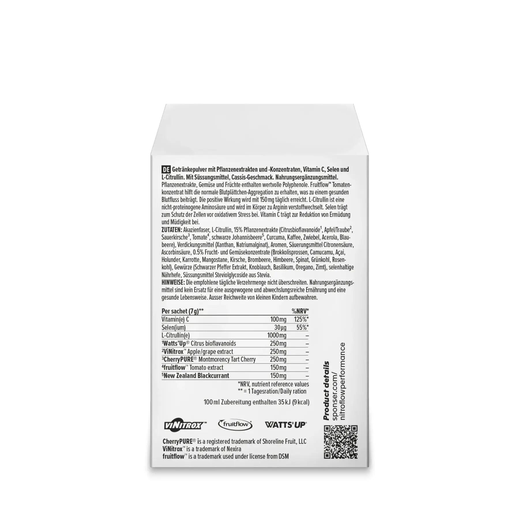 Nitroflow Performance Blackcurrant 3/7