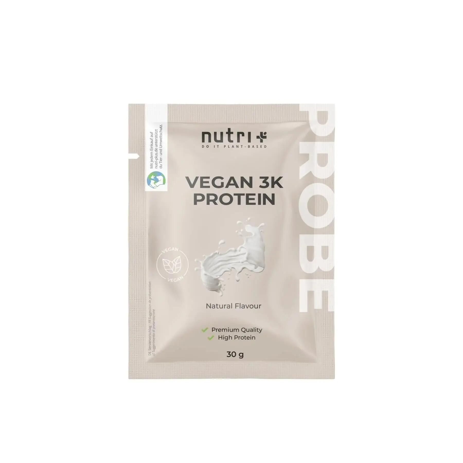 Nutri+ Vegan 3K Protein sample pack - 30 g trial sachet - Neutral flavour 2/3