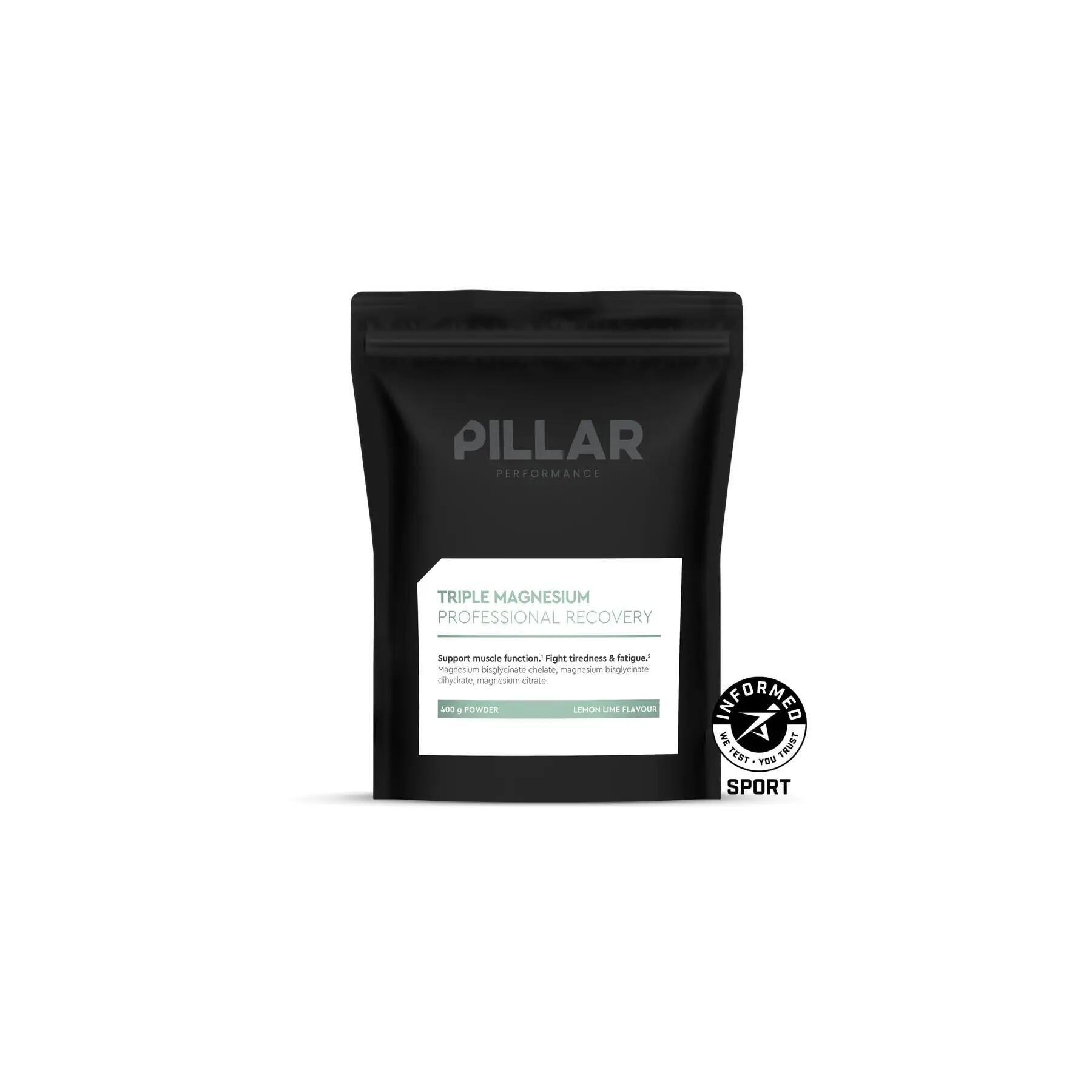 Pillar Performance Triple Magnesium - Lemon Lime Magnesium Powder 2/2