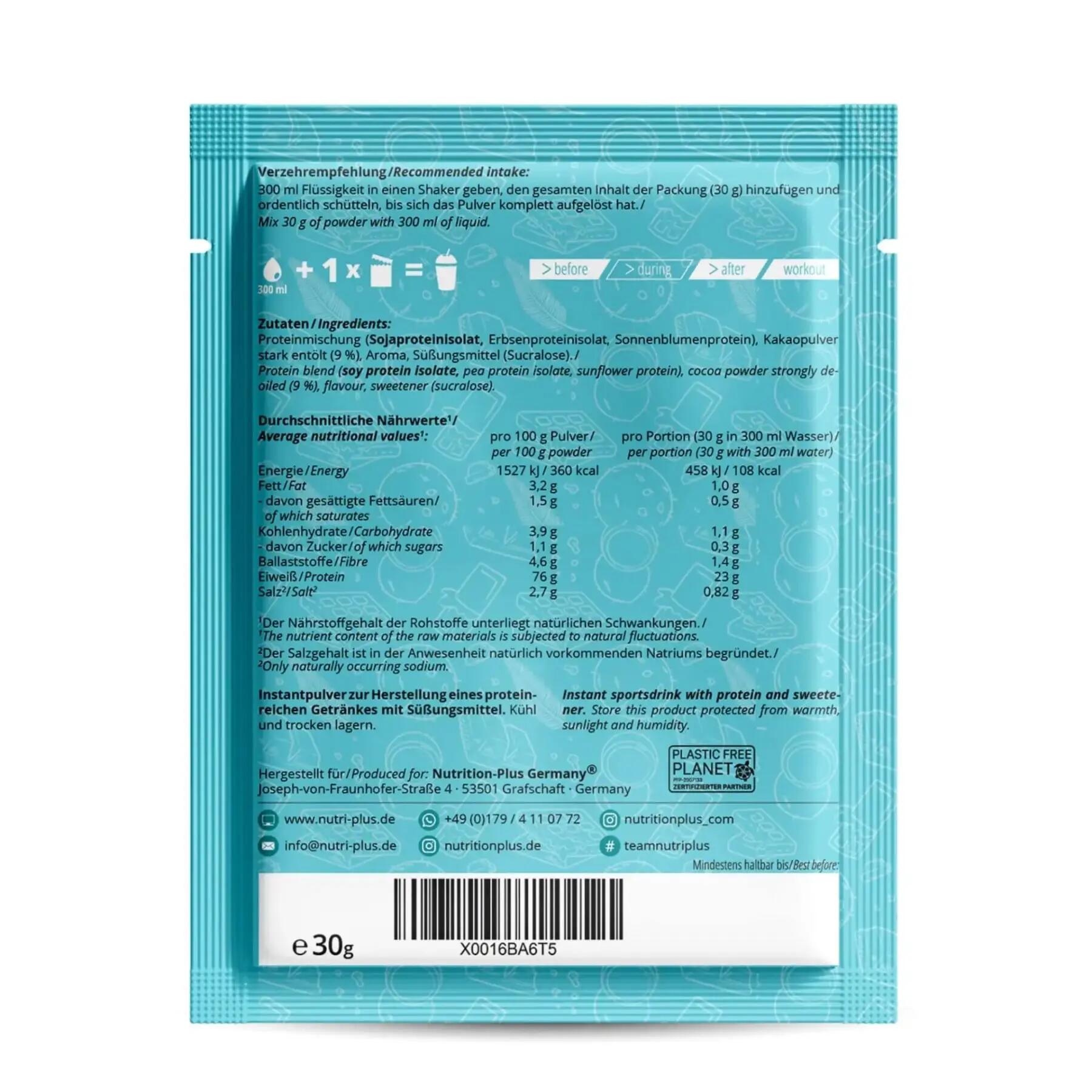 NUTRI+ Vegan 3K Protein Sample Pack - 30 g - Chocolate Coconut 3/3