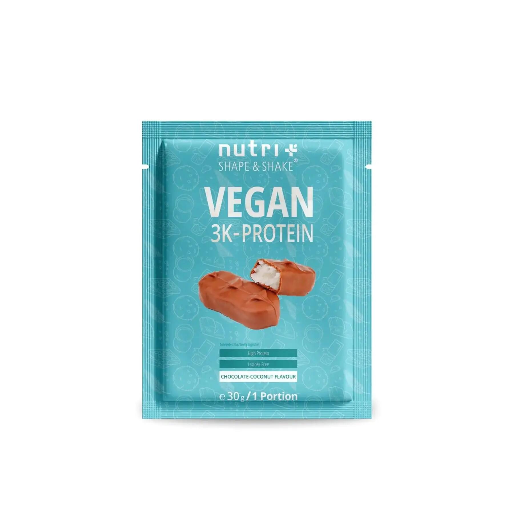NUTRI+ Vegan 3K Protein Sample Pack - 30 g - Chocolate Coconut 2/3