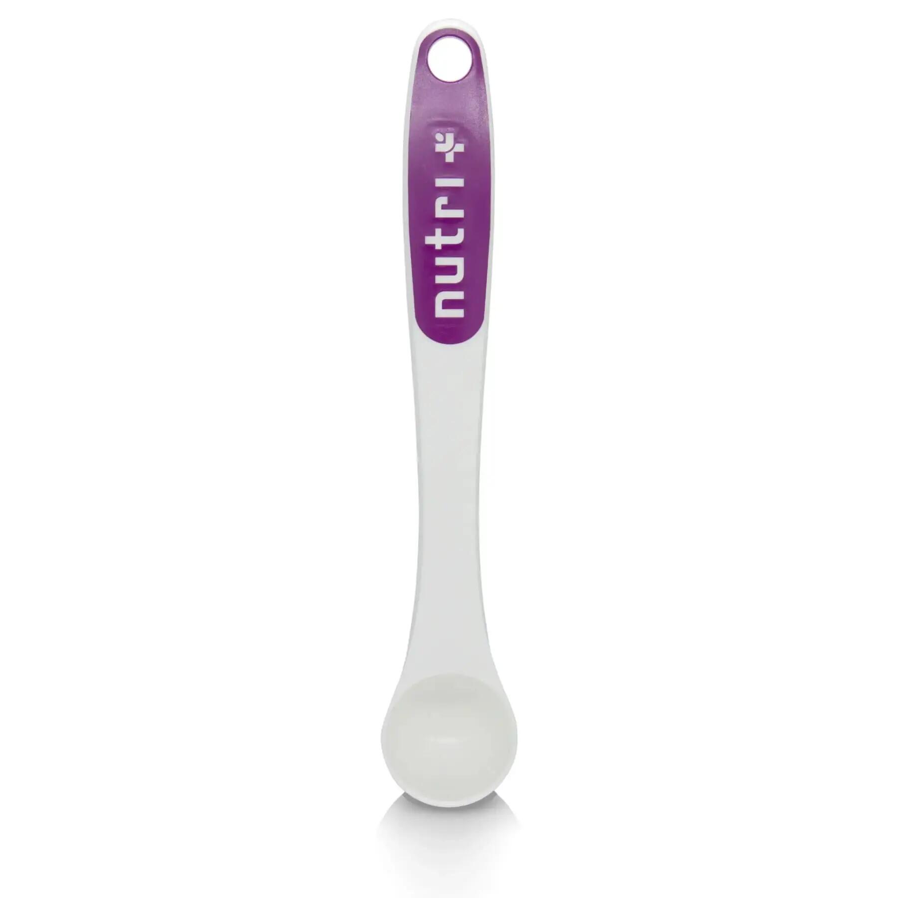 Nutri+ dosing spoon 30 cm, double ml scale, white-violet 2/2