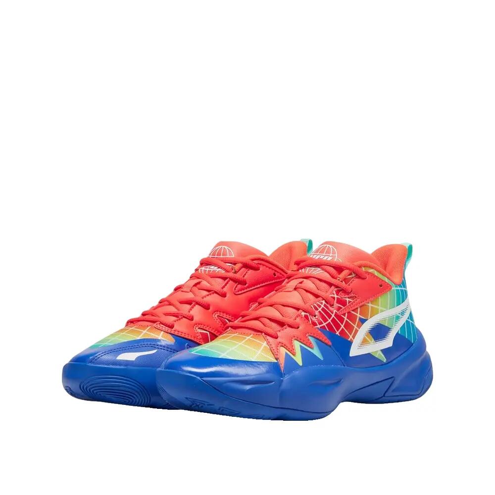 Scarpe da basket PUMA Genetics Marcus Smart Blu/Rosso 5/8