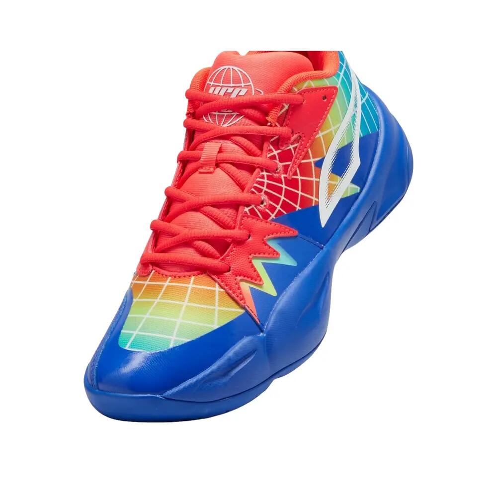Scarpe da basket PUMA Genetics Marcus Smart Blu/Rosso 2/8