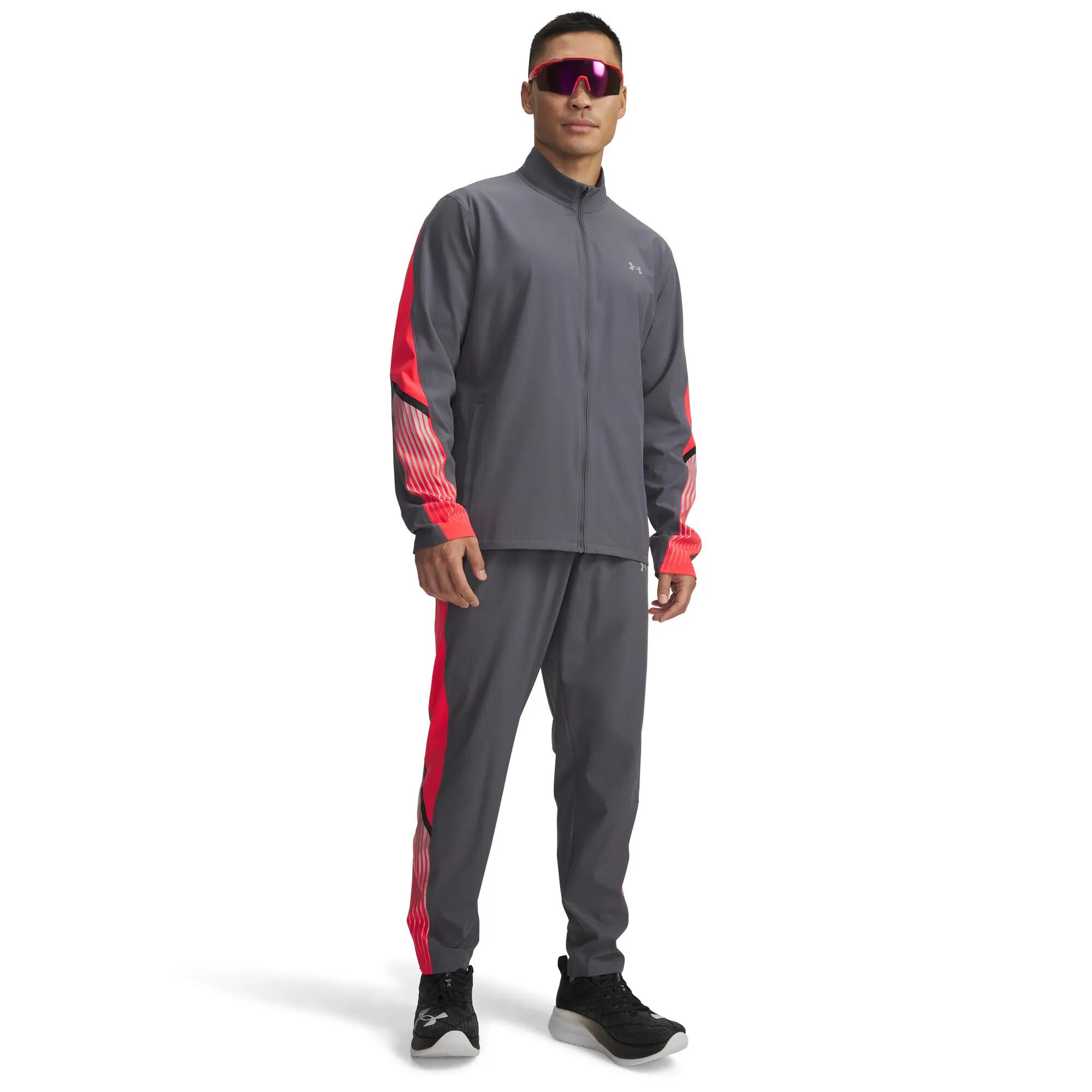 Heren sportbroek Under Armour UA Velociti Storm Pant-GRY 8/9