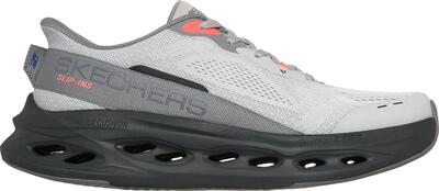 Skechers slip-ins max cushioning glide-step advert hardloopschoenen, grijs/zwart