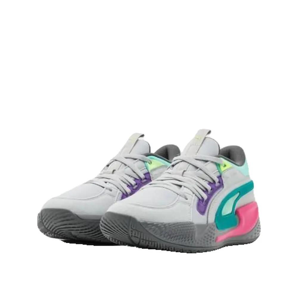Zapatillas de baloncesto PUMA Court Rider Chaos Blanco/Gris 2/2