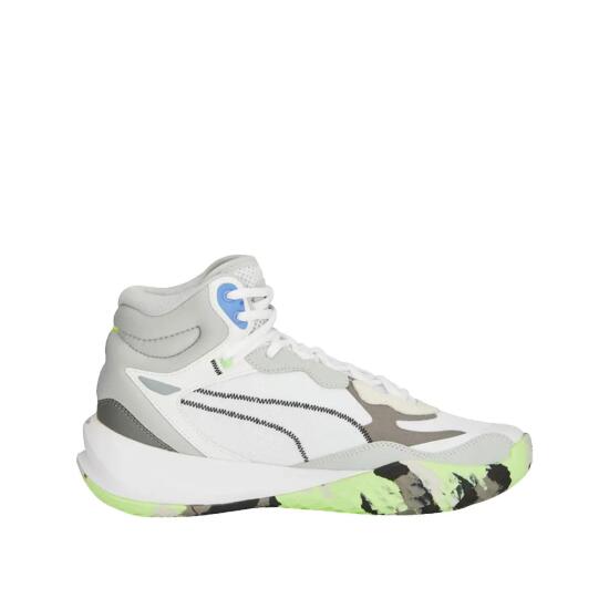 Zapatillas de Baloncesto para Adultos Puma Playmaker Pro Mid Blanco