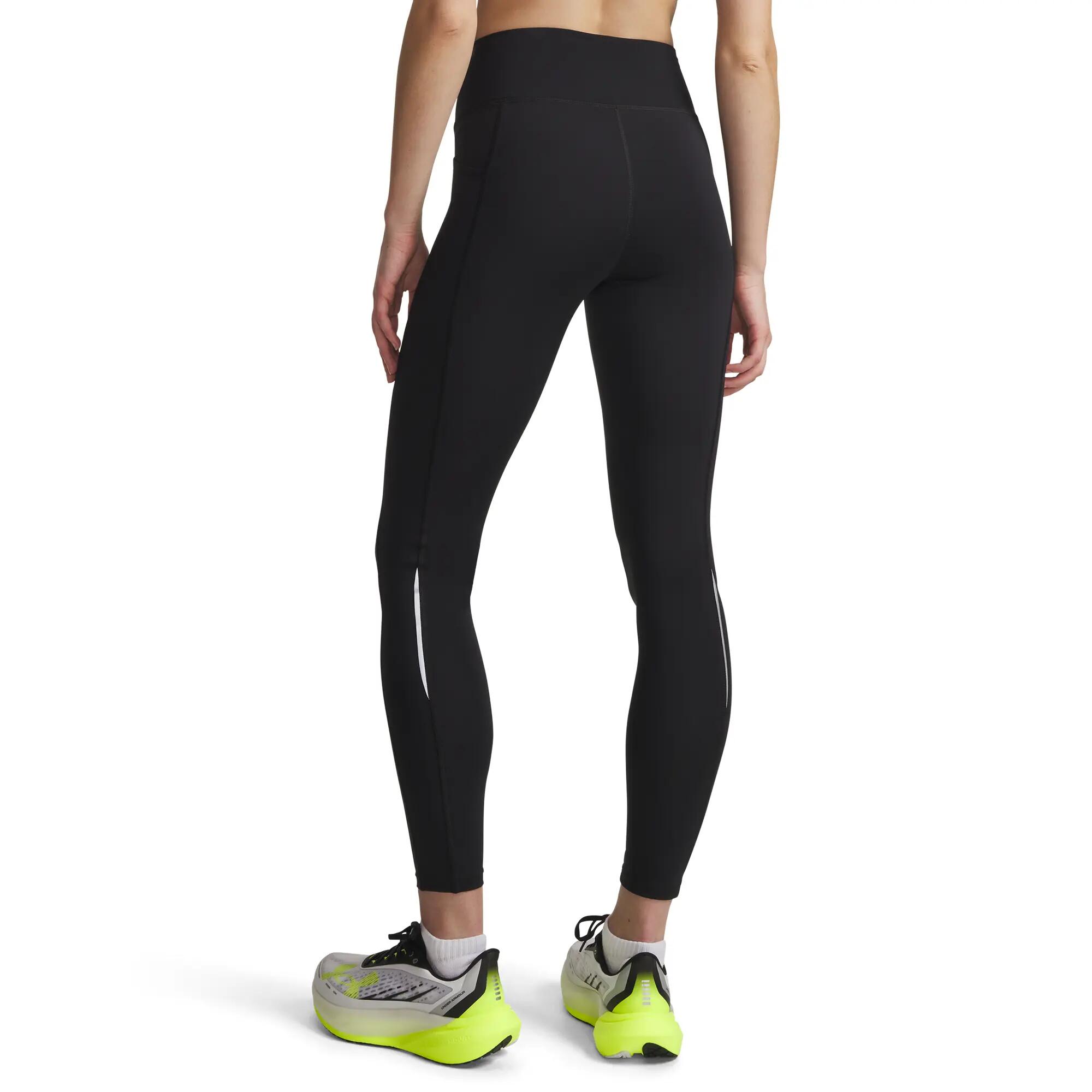 "Velociti" Leggings für Damen Schwarz/Schwarz reflektierend 5/6